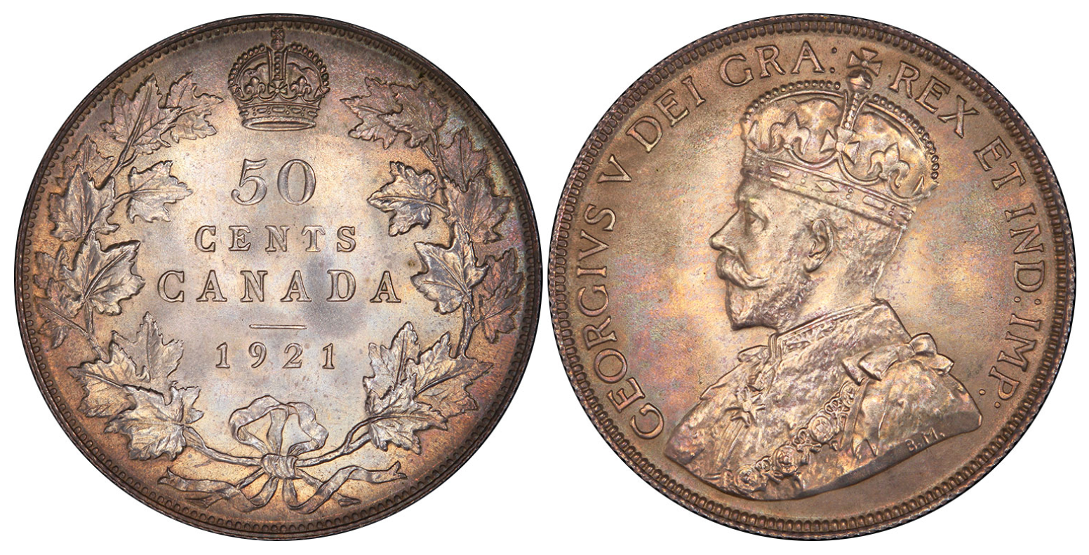 The Legendary 1921 Canadian 50 Cents Coin