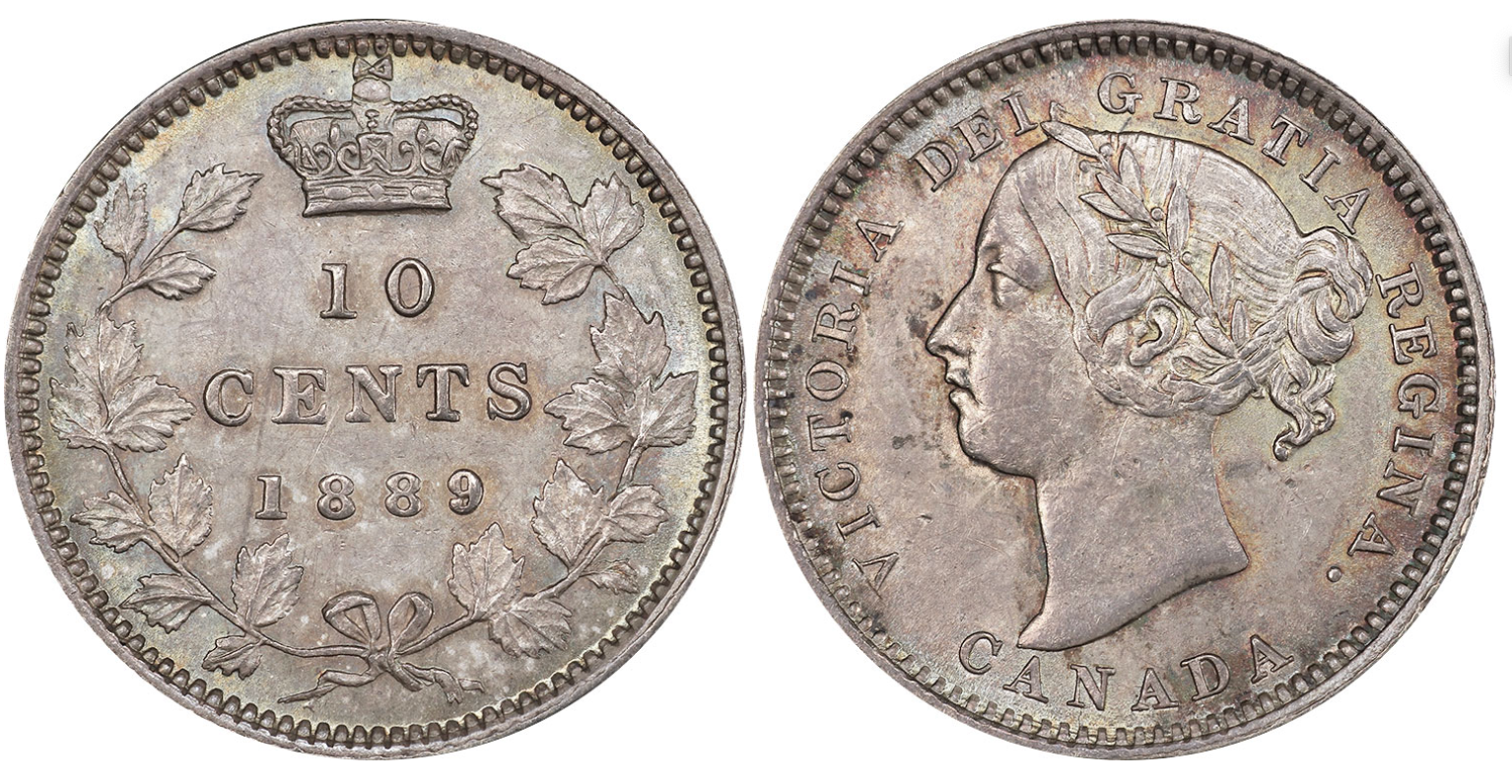 The Super Key Date 1889 Canadian 10 Cents