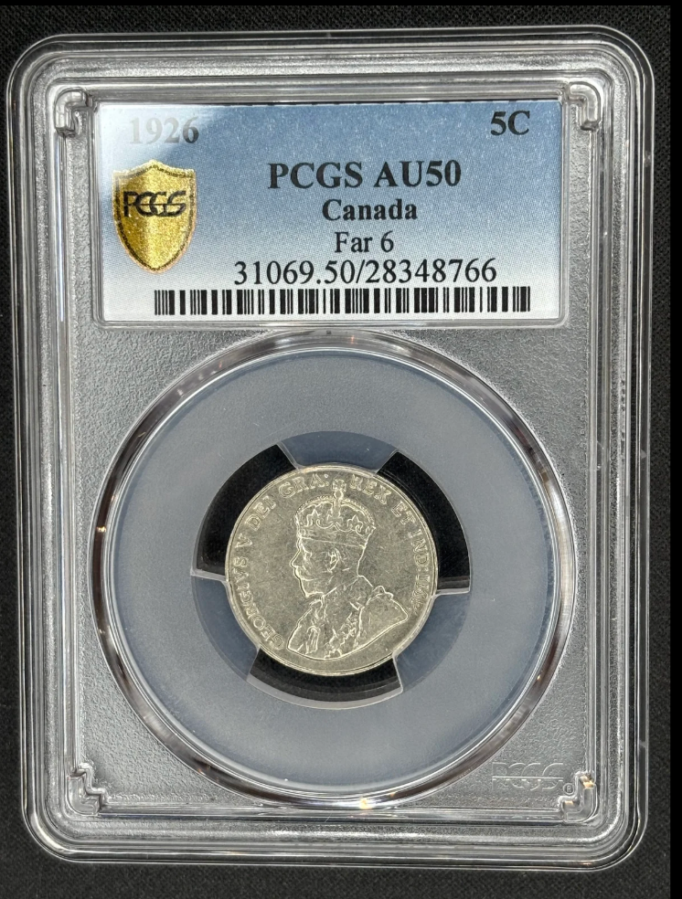 The 1926 Canadian 5 Cents Far 6: One of Canada's Most Famous Nickel Varieties