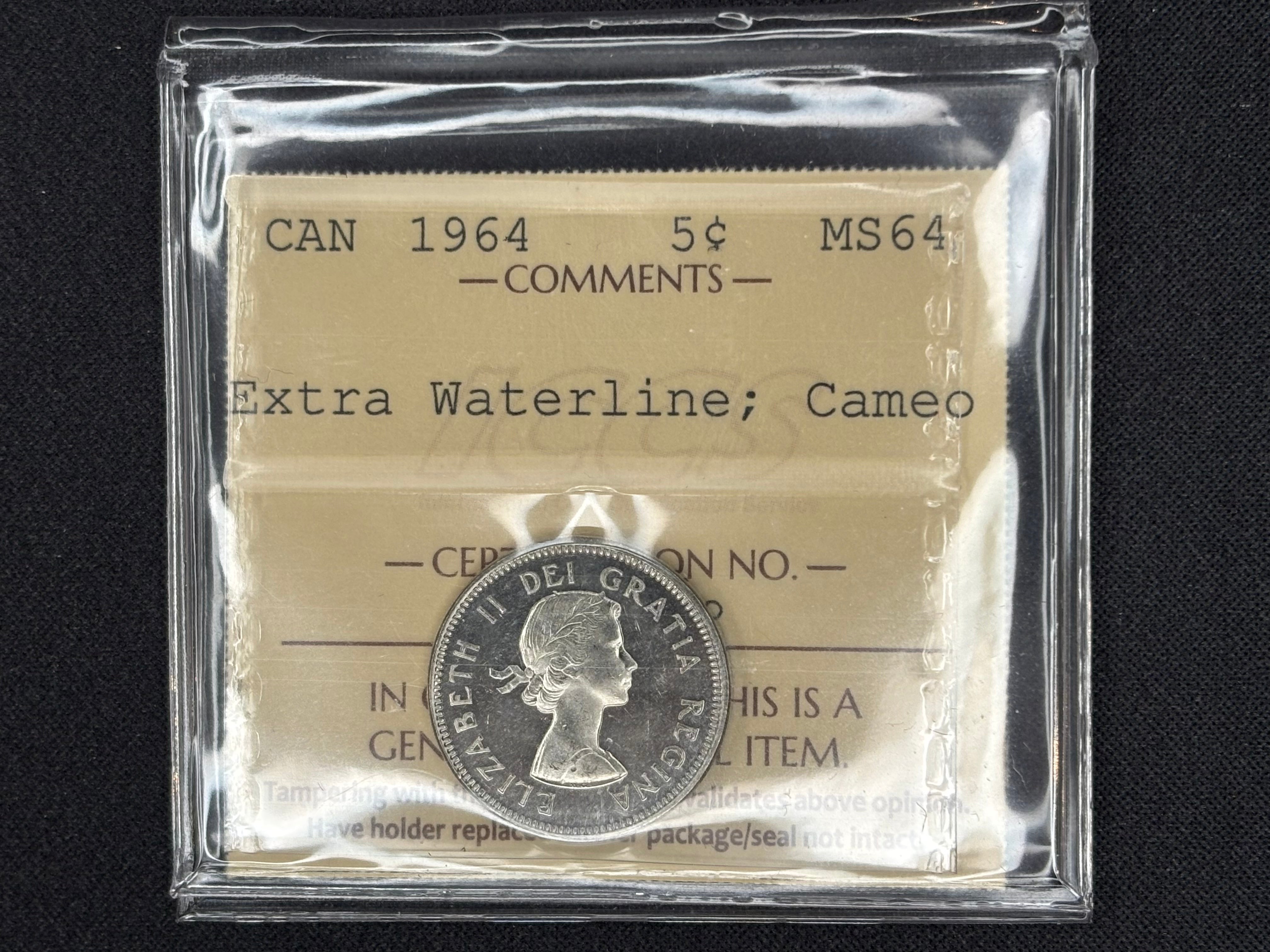 The 1964 Canadian 5-Cent Extra Waterline: One of Canada's Most Fascinating Nickel Varieties