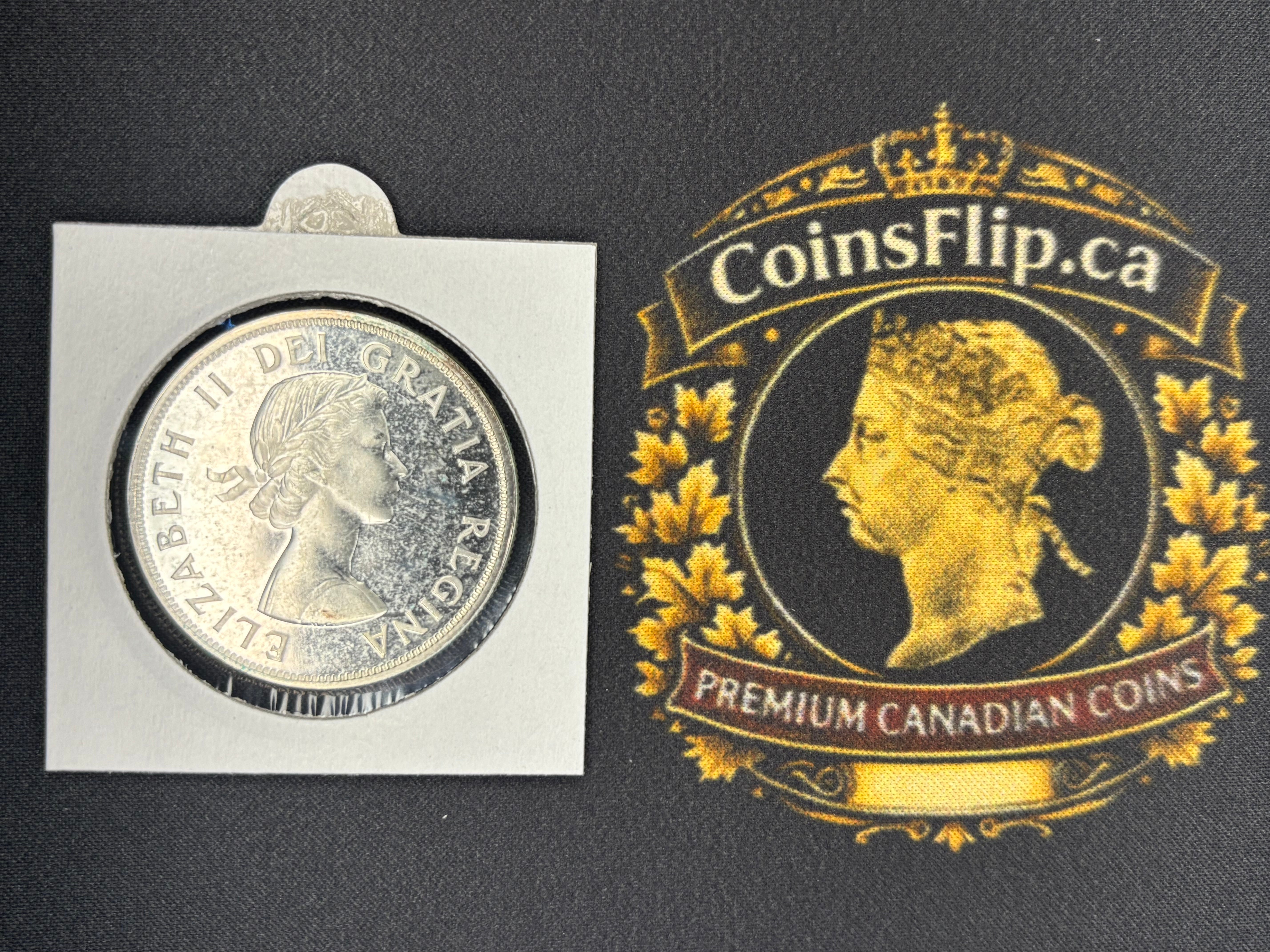 Canadian Silver Coin - Dollar - 1963 UNC