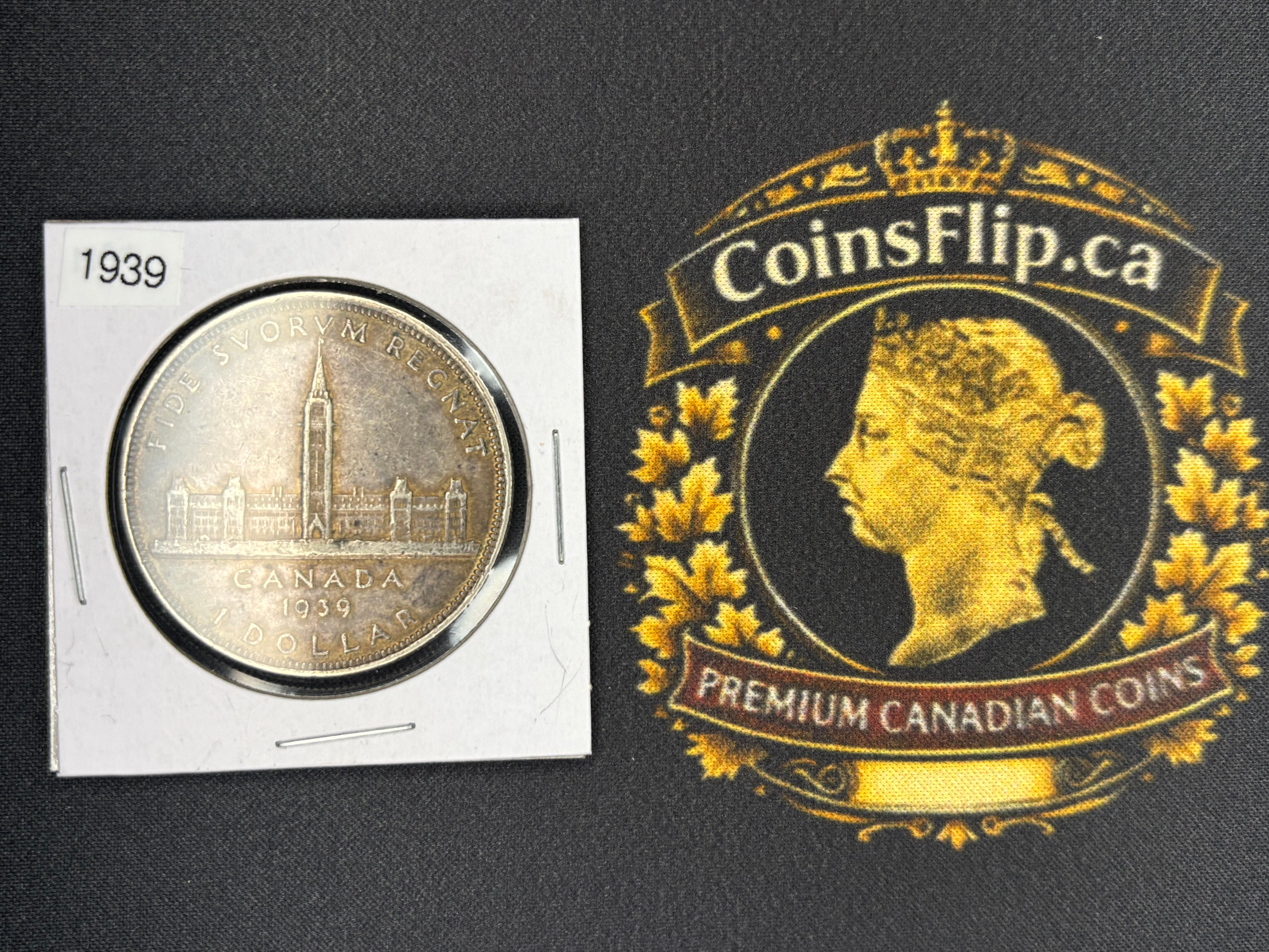 Canadian Silver Coin - Dollars - 1939