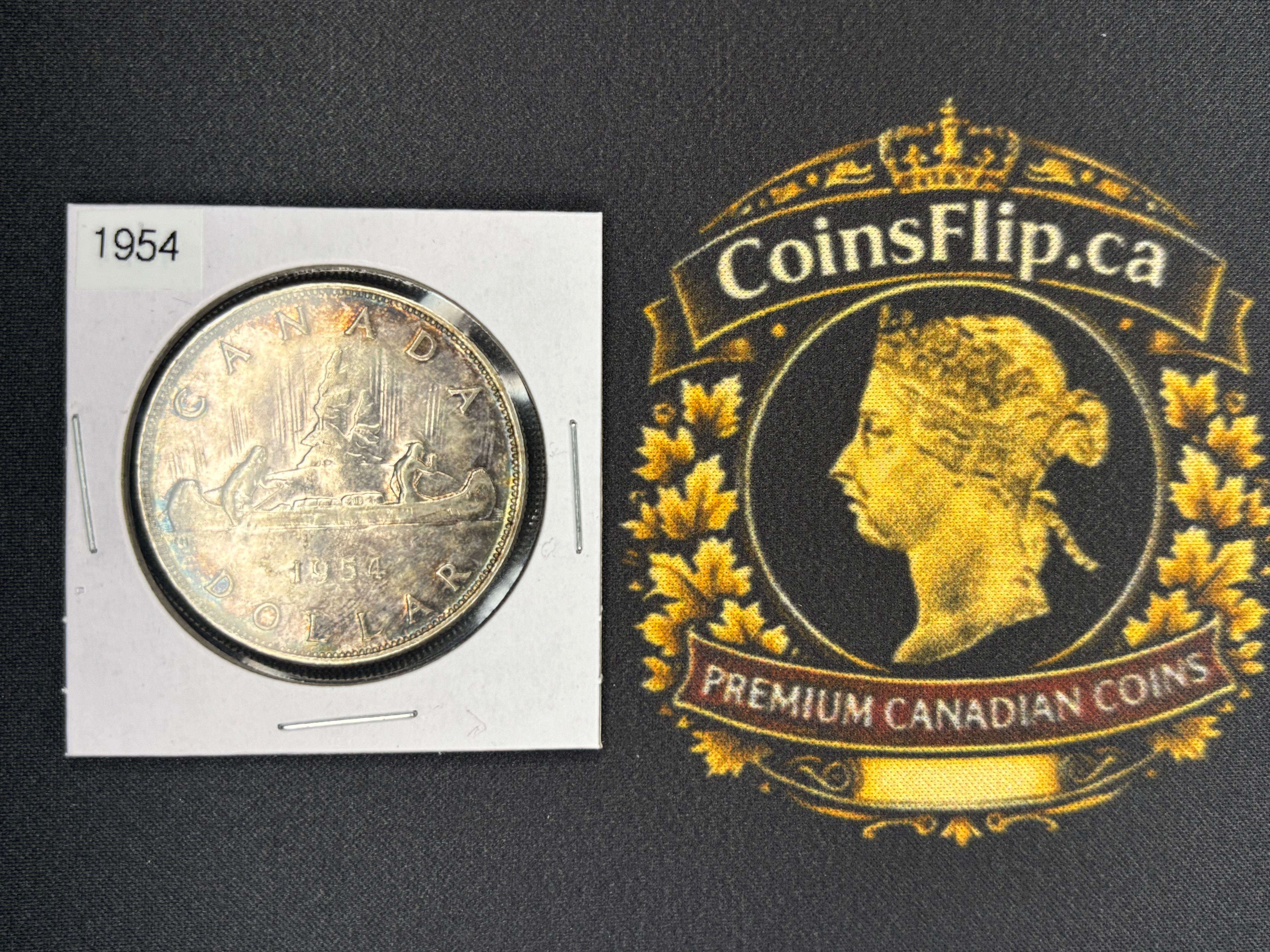 Canadian Silver Coin - Dollars - 1954