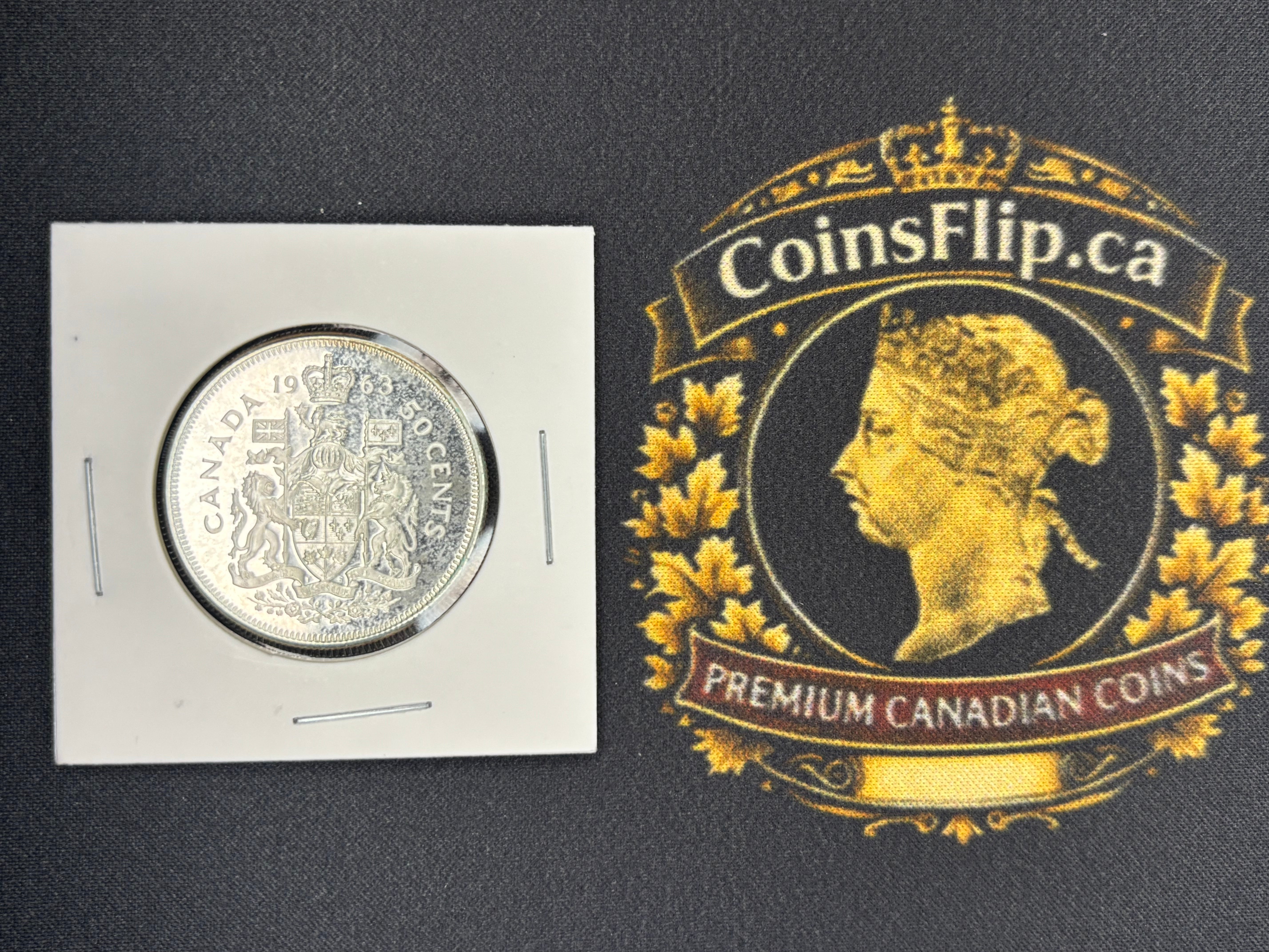 Canada Silver Coin - 50 cents - 1963 UNC