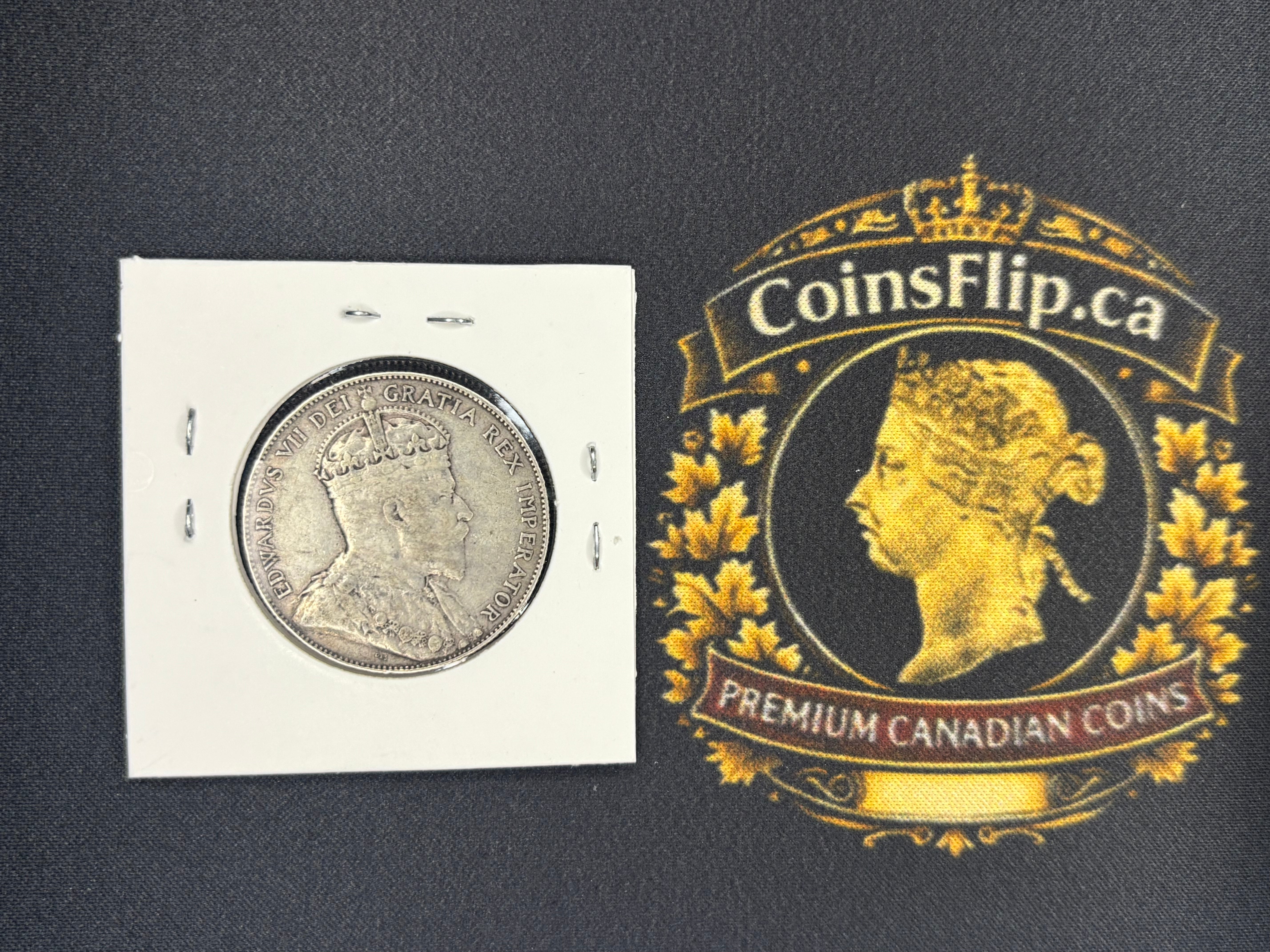 Canadian Silver Coin - 50 cents - 1903H Raw VF