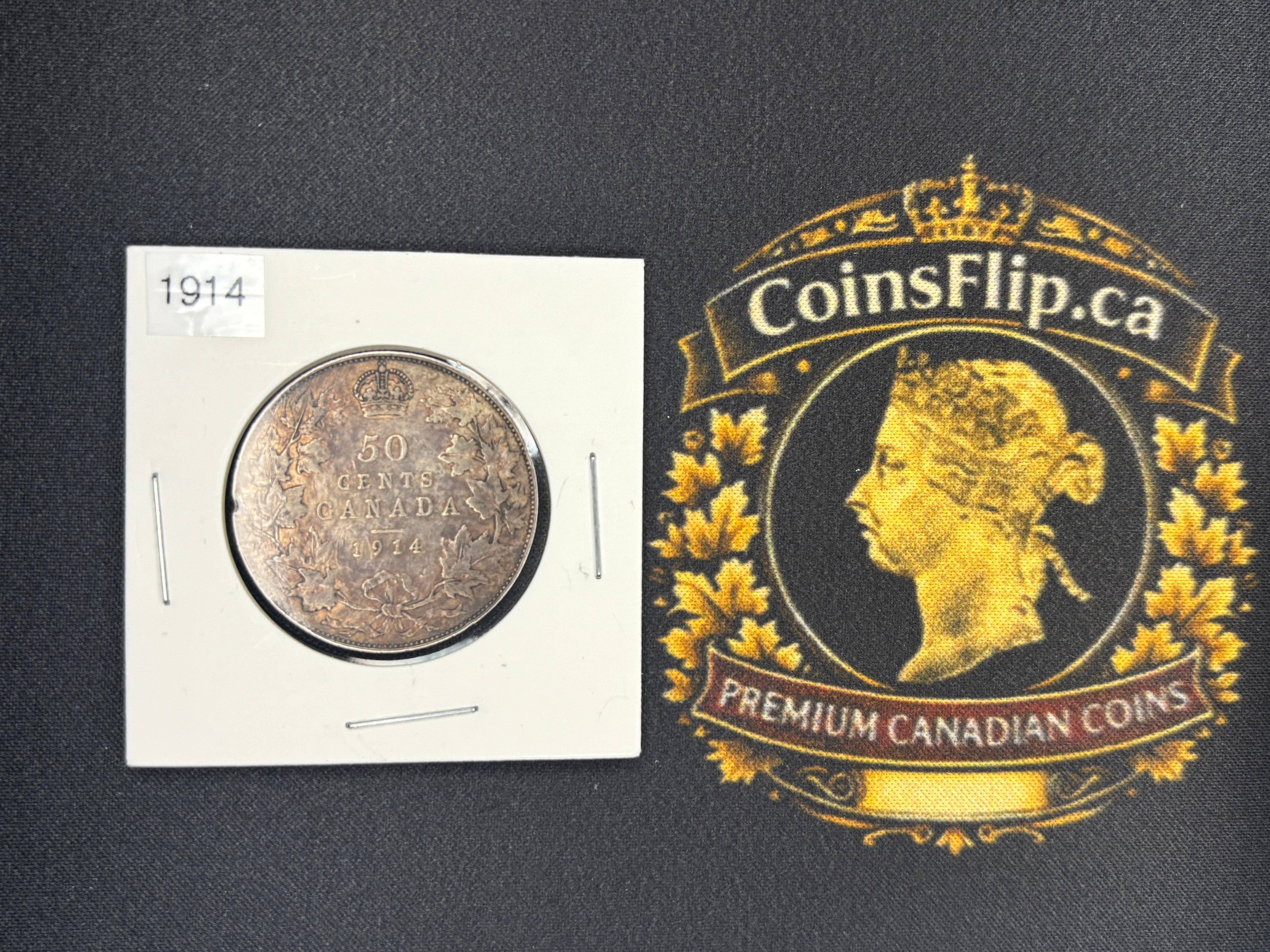Canada Silver Coin - 50 cents - 1914