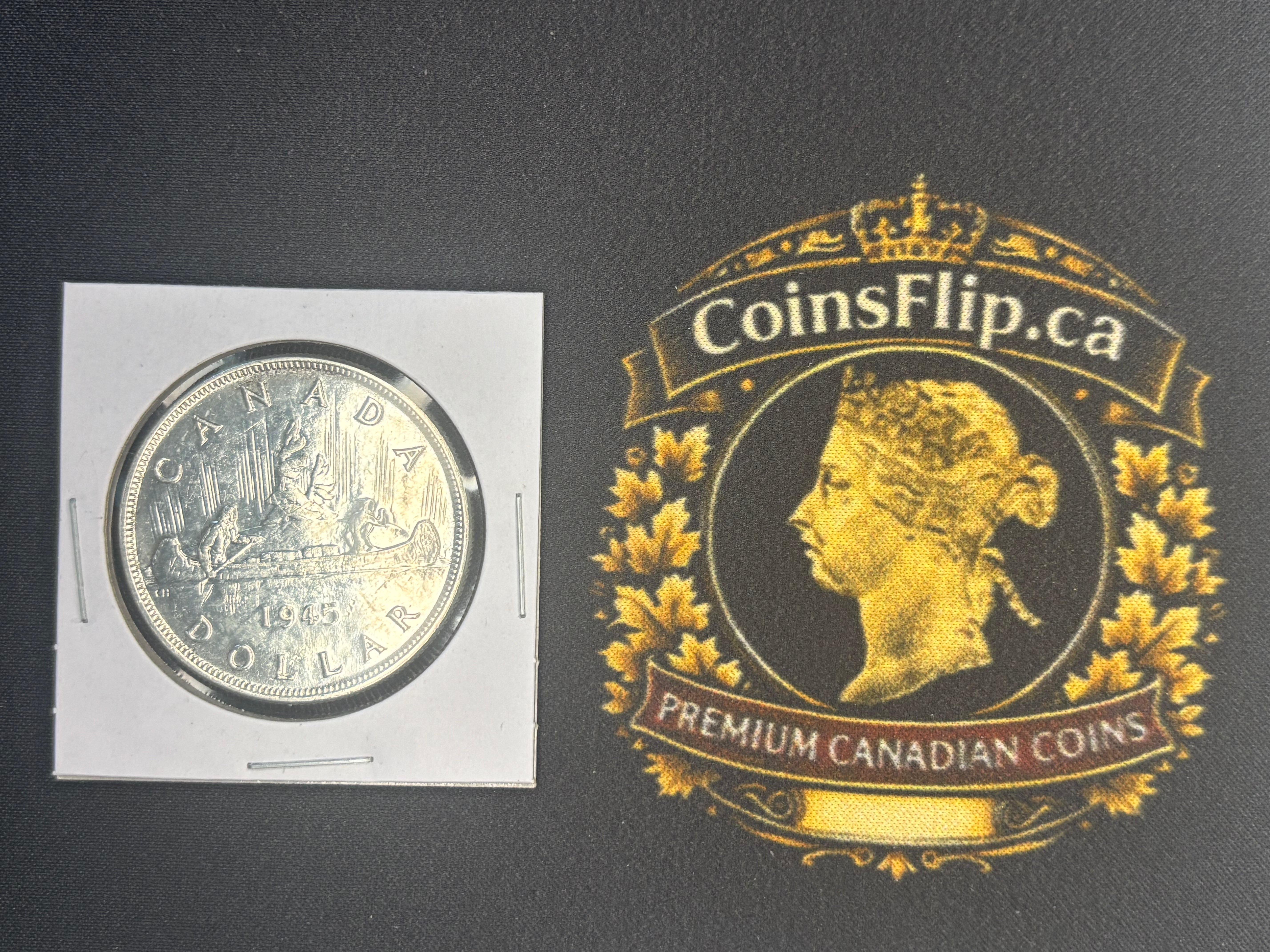 Canada Silver Coin - Dollar - 1945