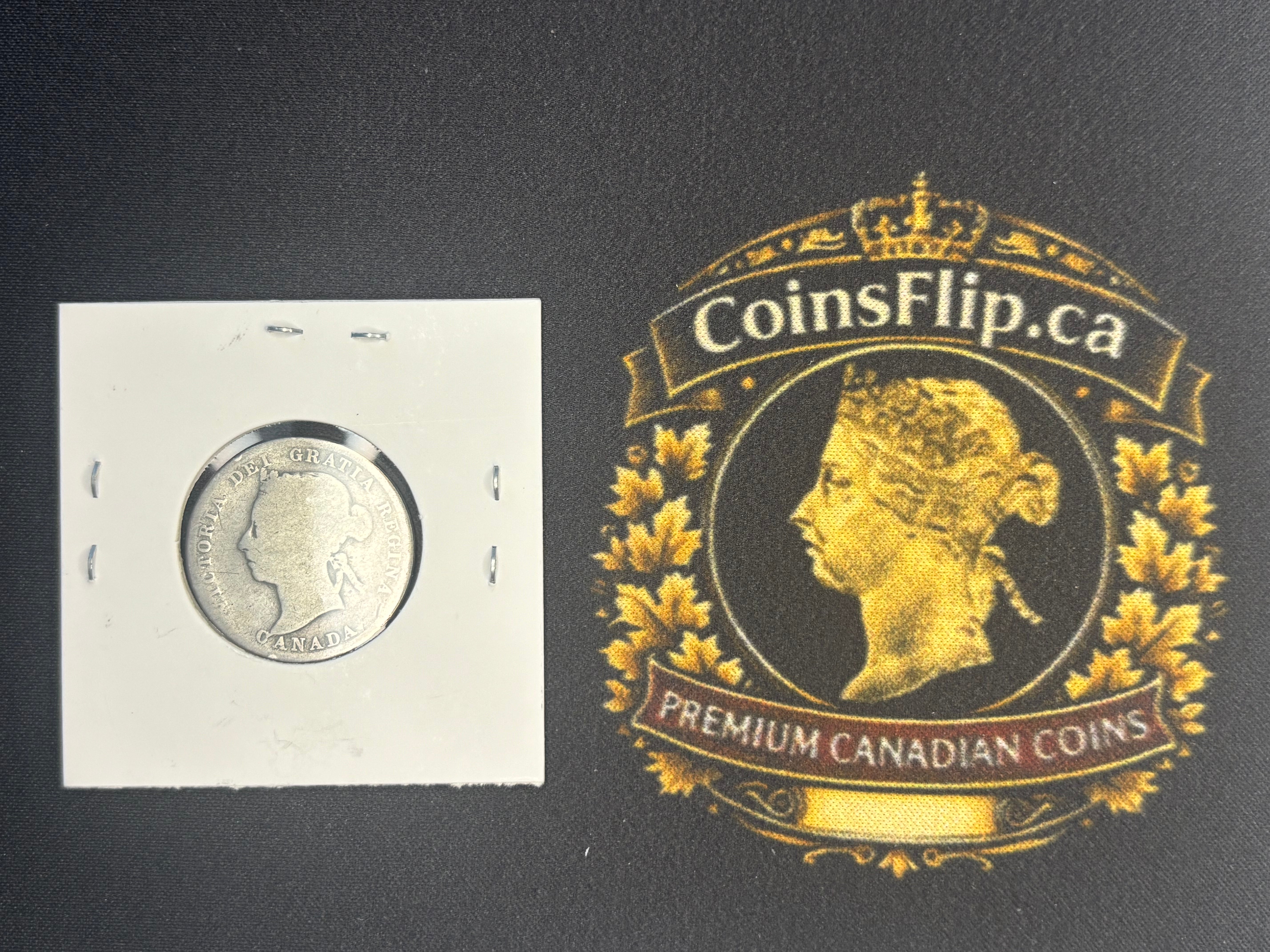 Canadian Silver Coin - 25 cents - 1887