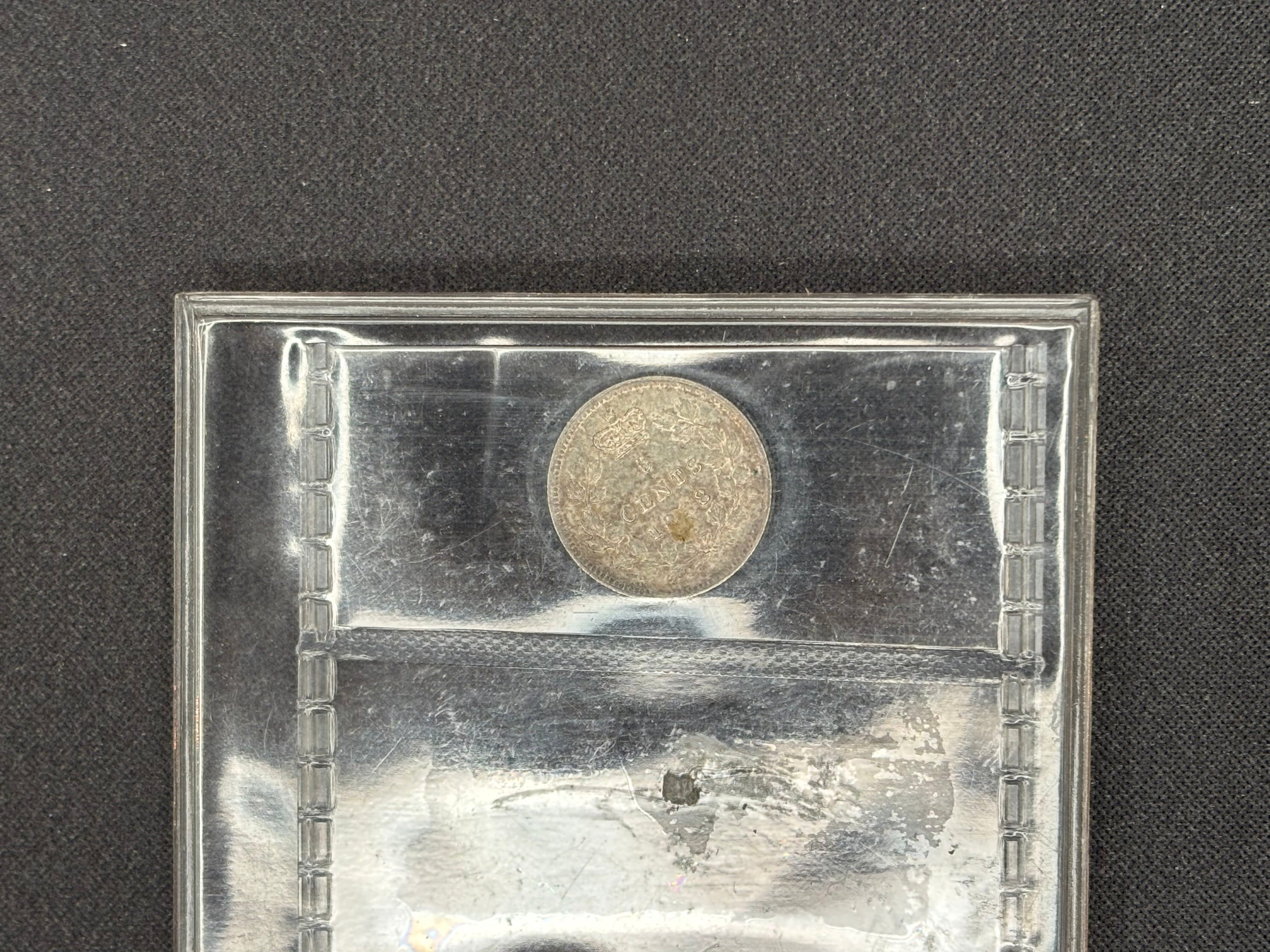 Canadian Silver Coin - 5 cents - 1888 - EF40 ICCS