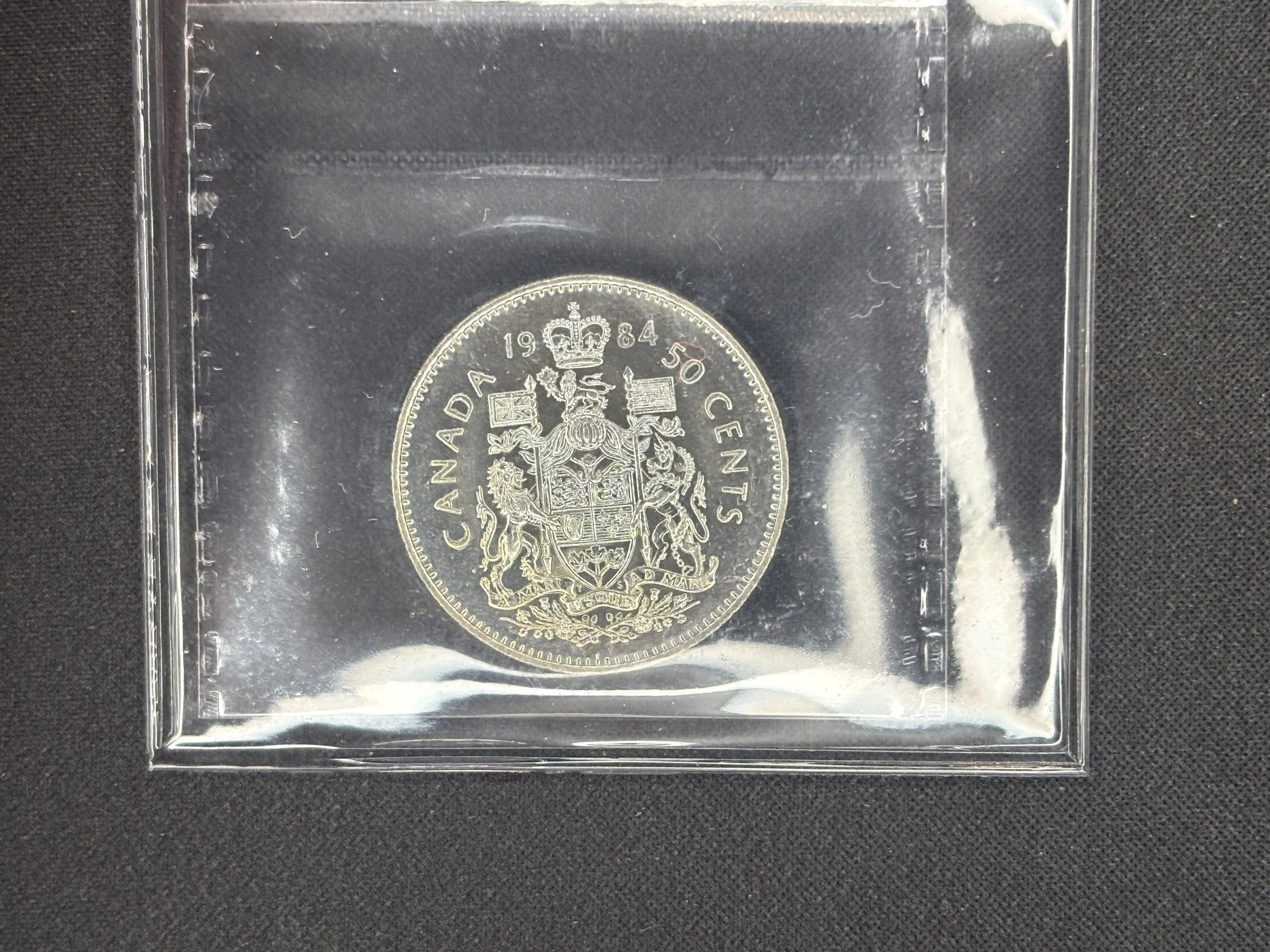 Canadian Coin - 50 cents - 1984 MS64