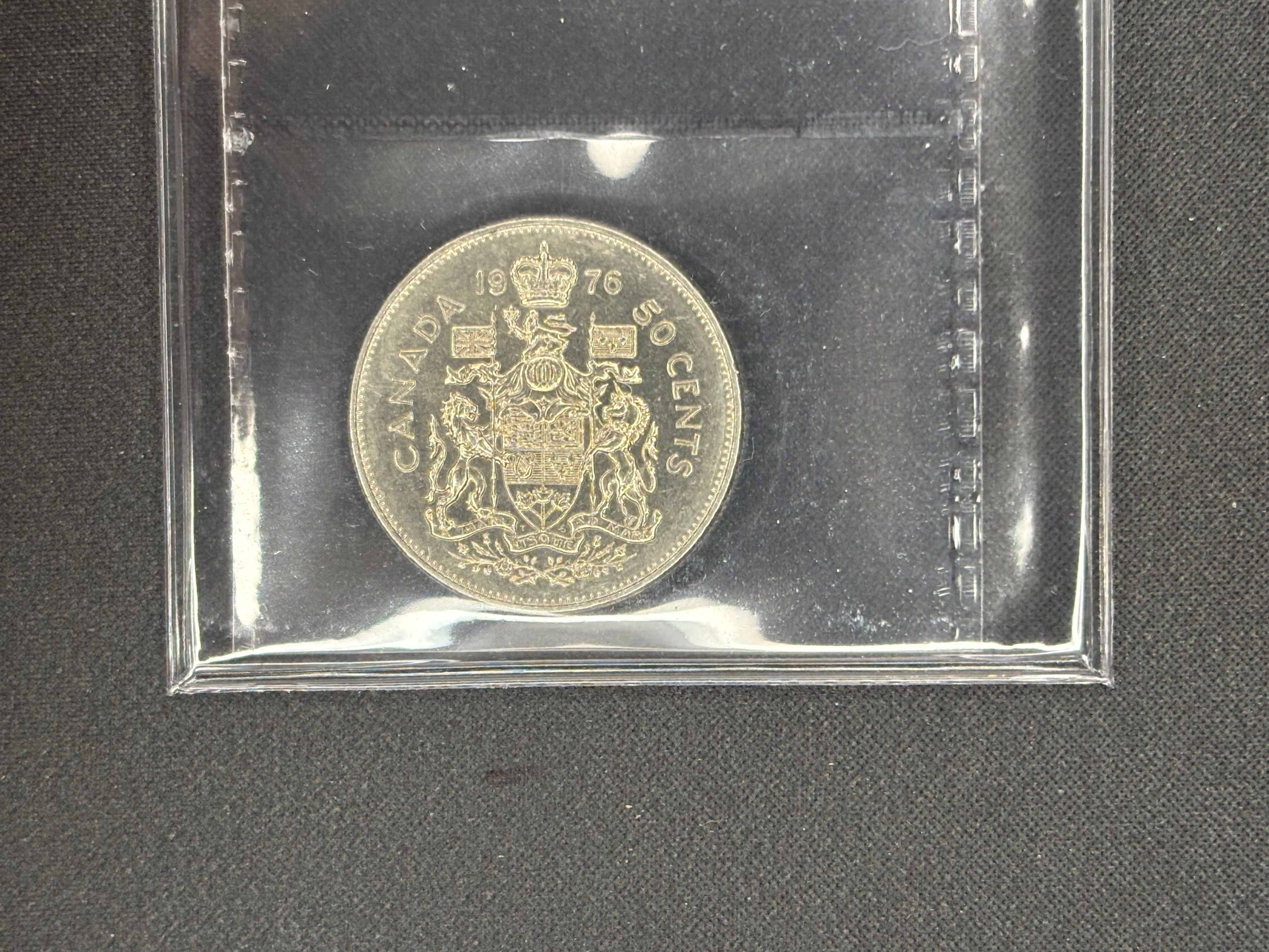 Canadian Coin - 50 cents - 1976 MS64
