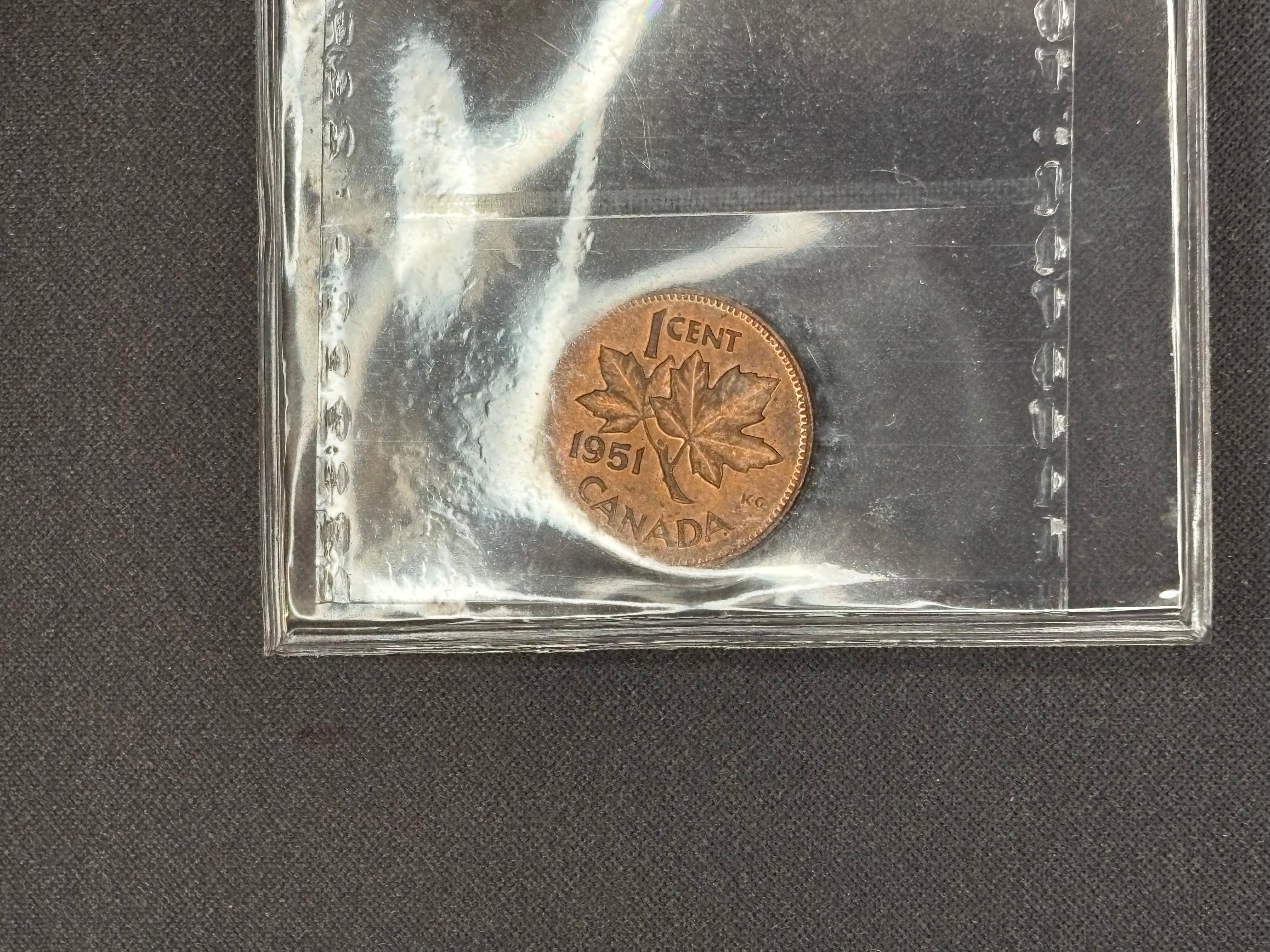 Canadian Coin - Penny - 1951 Red MS64 ICCS
