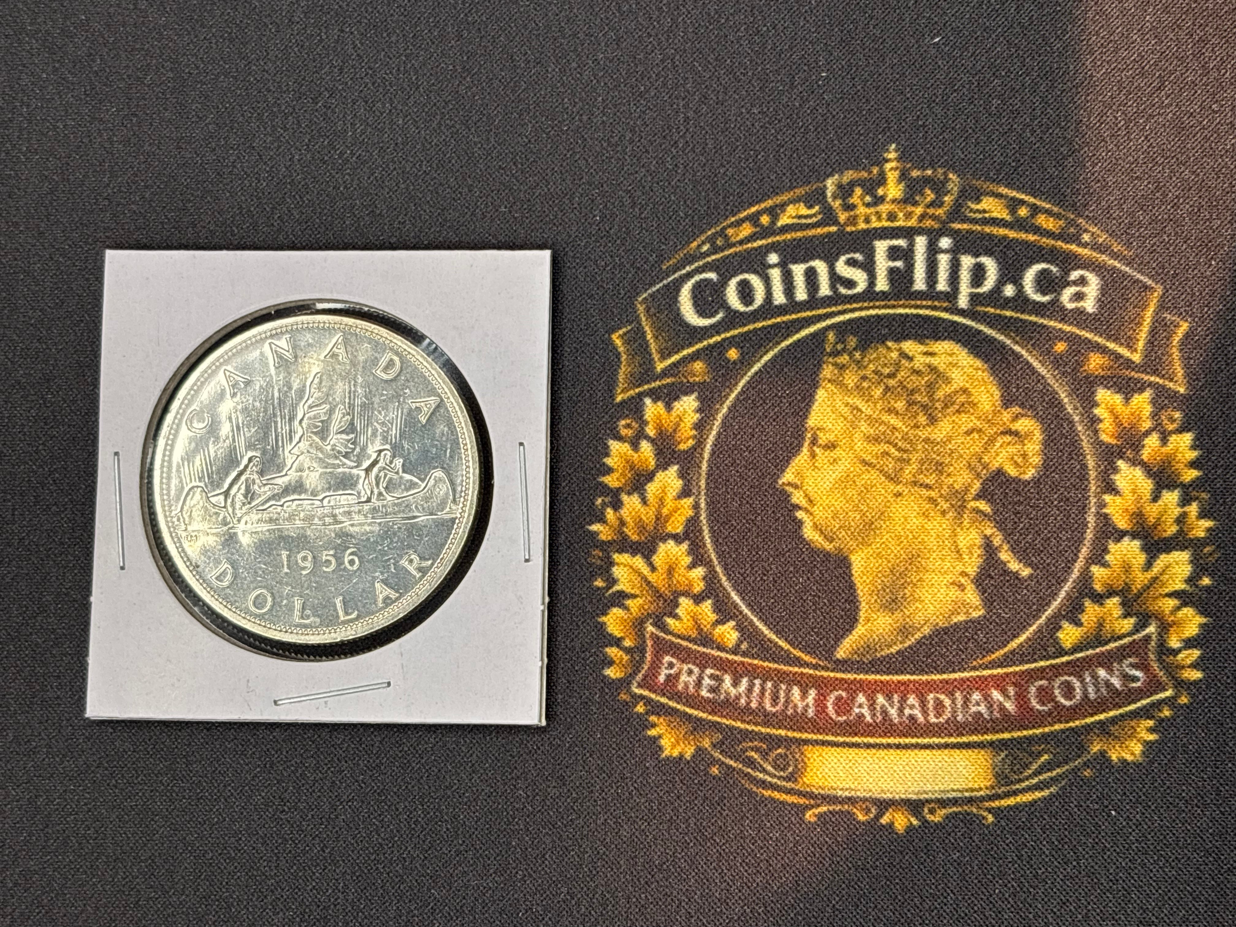 Canadian Silver Coin - Dollar - 1956