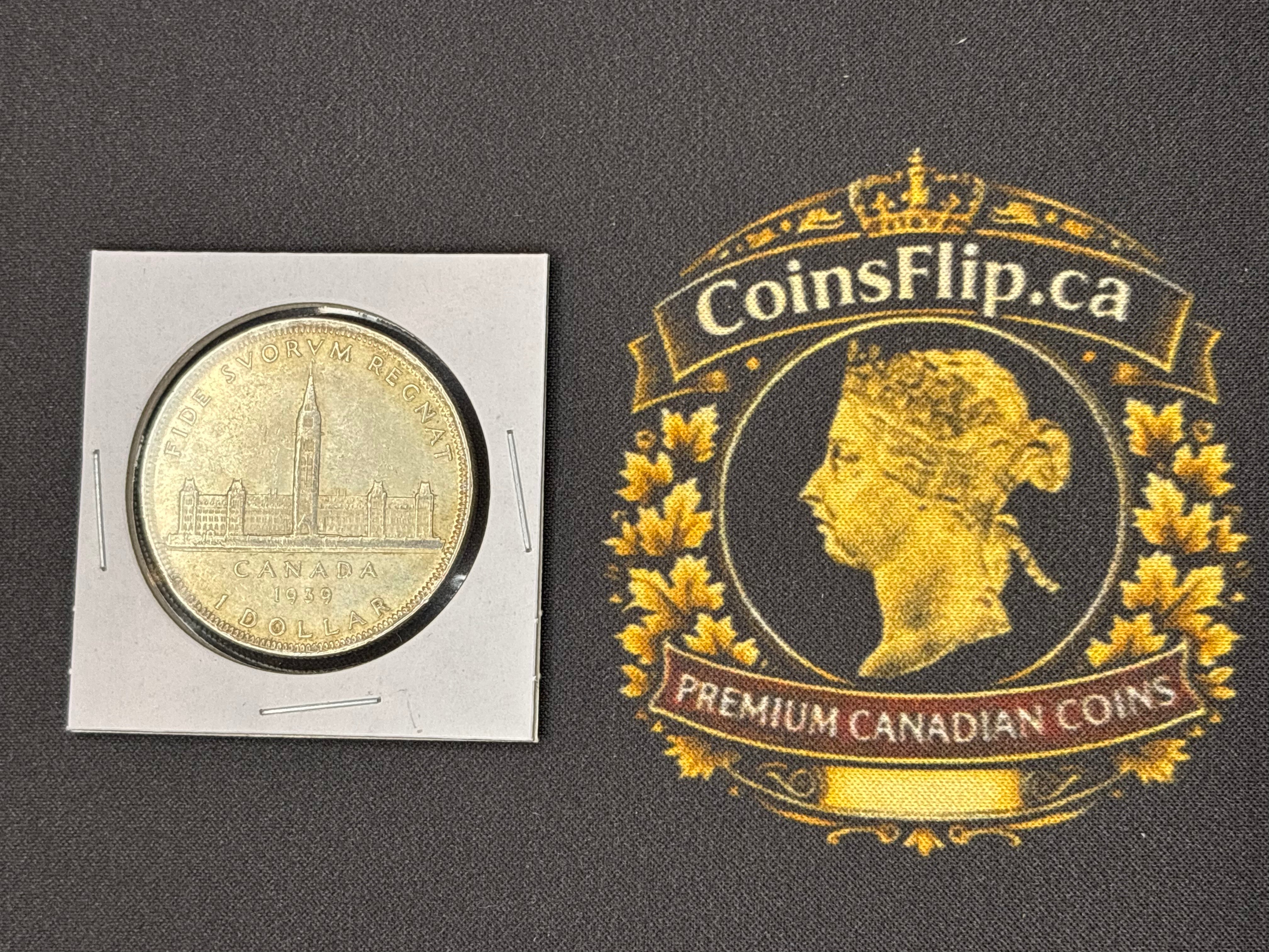 Canadian Silver Coin - Dollar - 1939