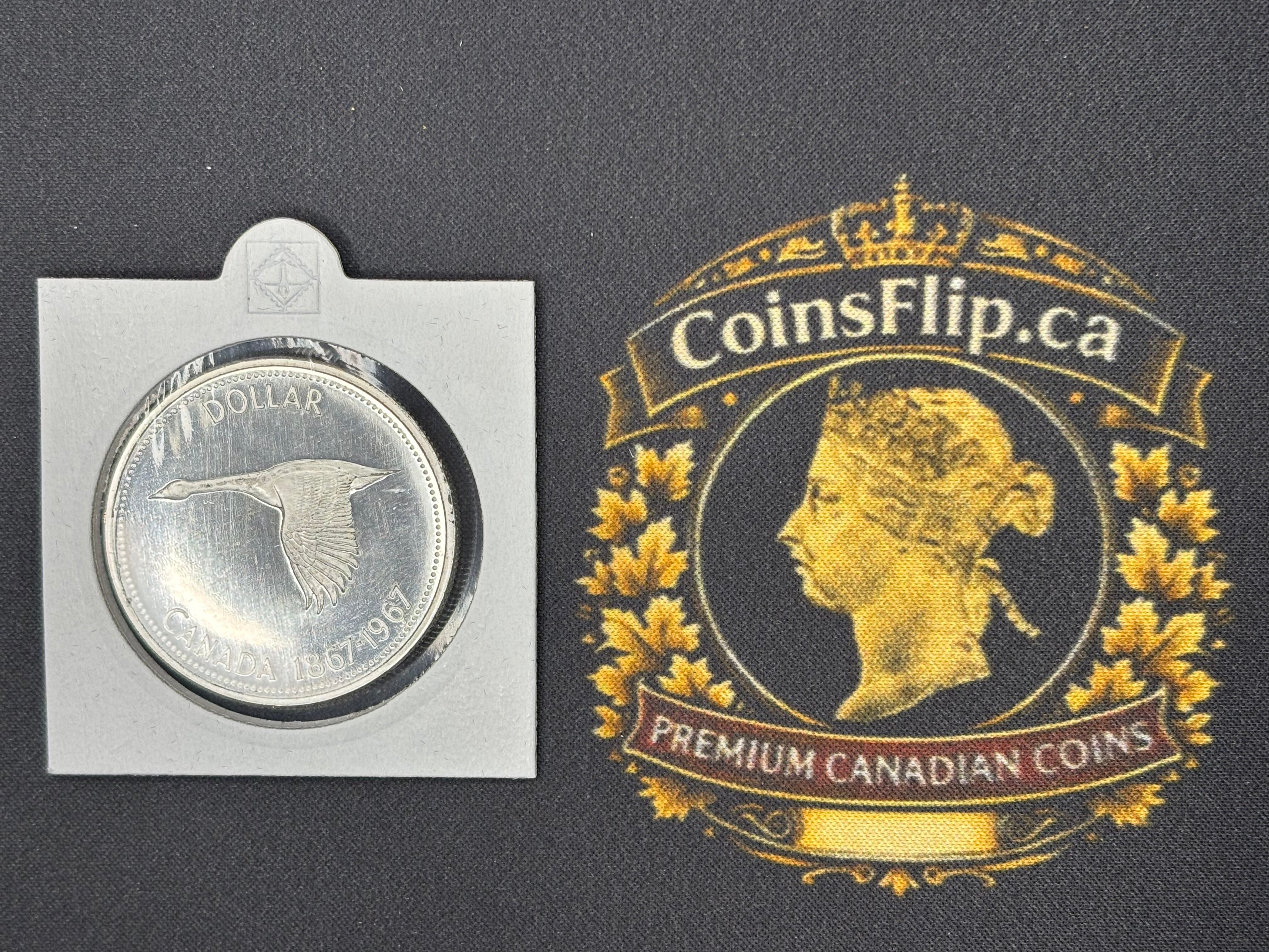 Canada Silver Coin - Dollar - 1967 PL Cameo