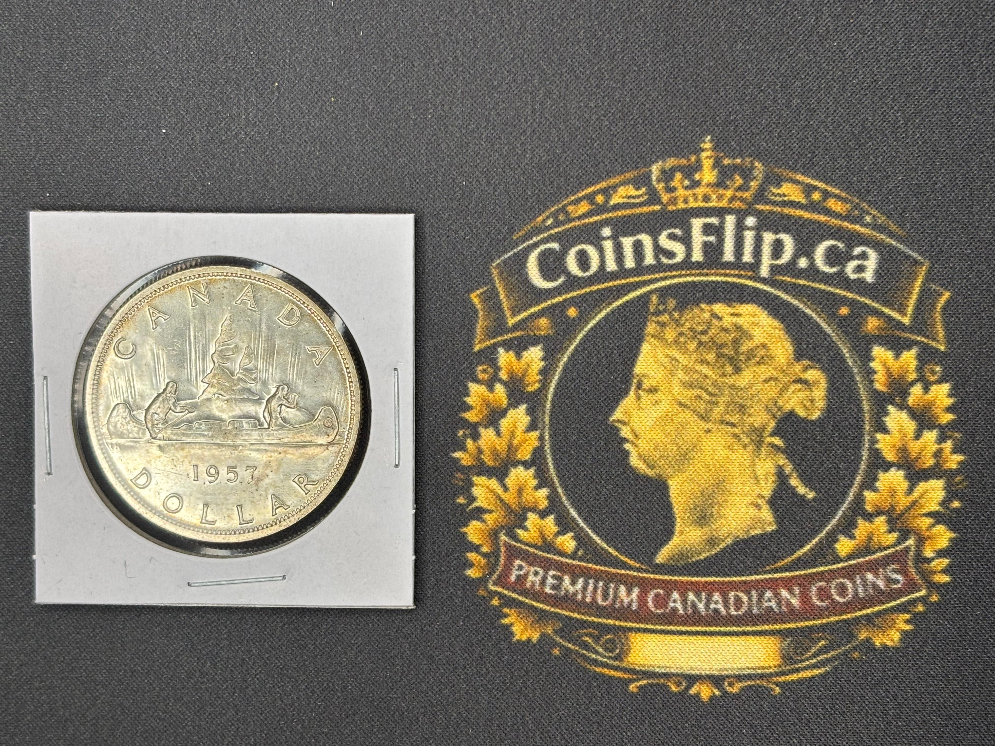 Canadian Silver Coin - Dollar - 1957