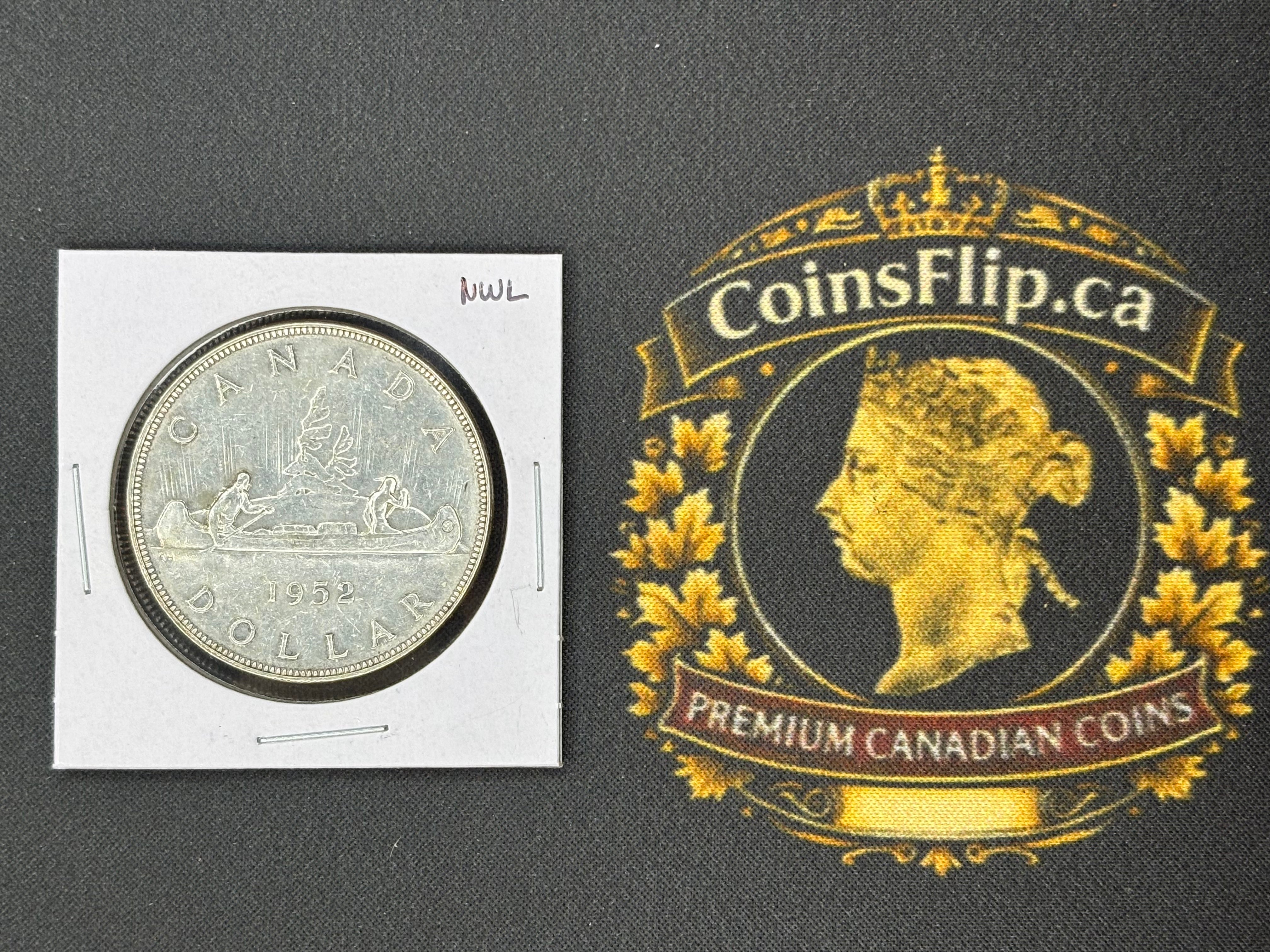 Canadian Silver Coin - Dollar - 1952 NWL