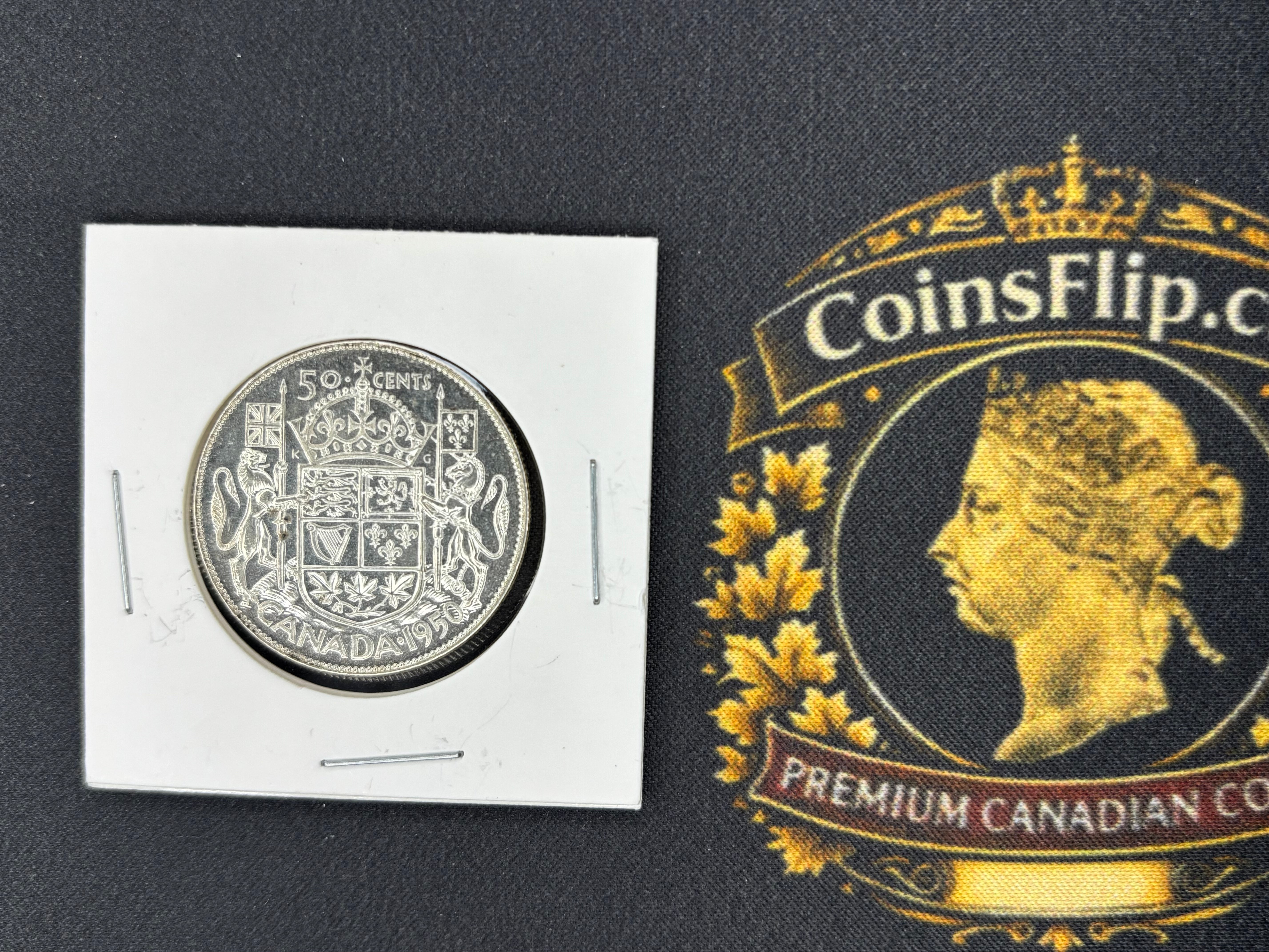Canada Silver Coin - 50 cents - 1950 Design
