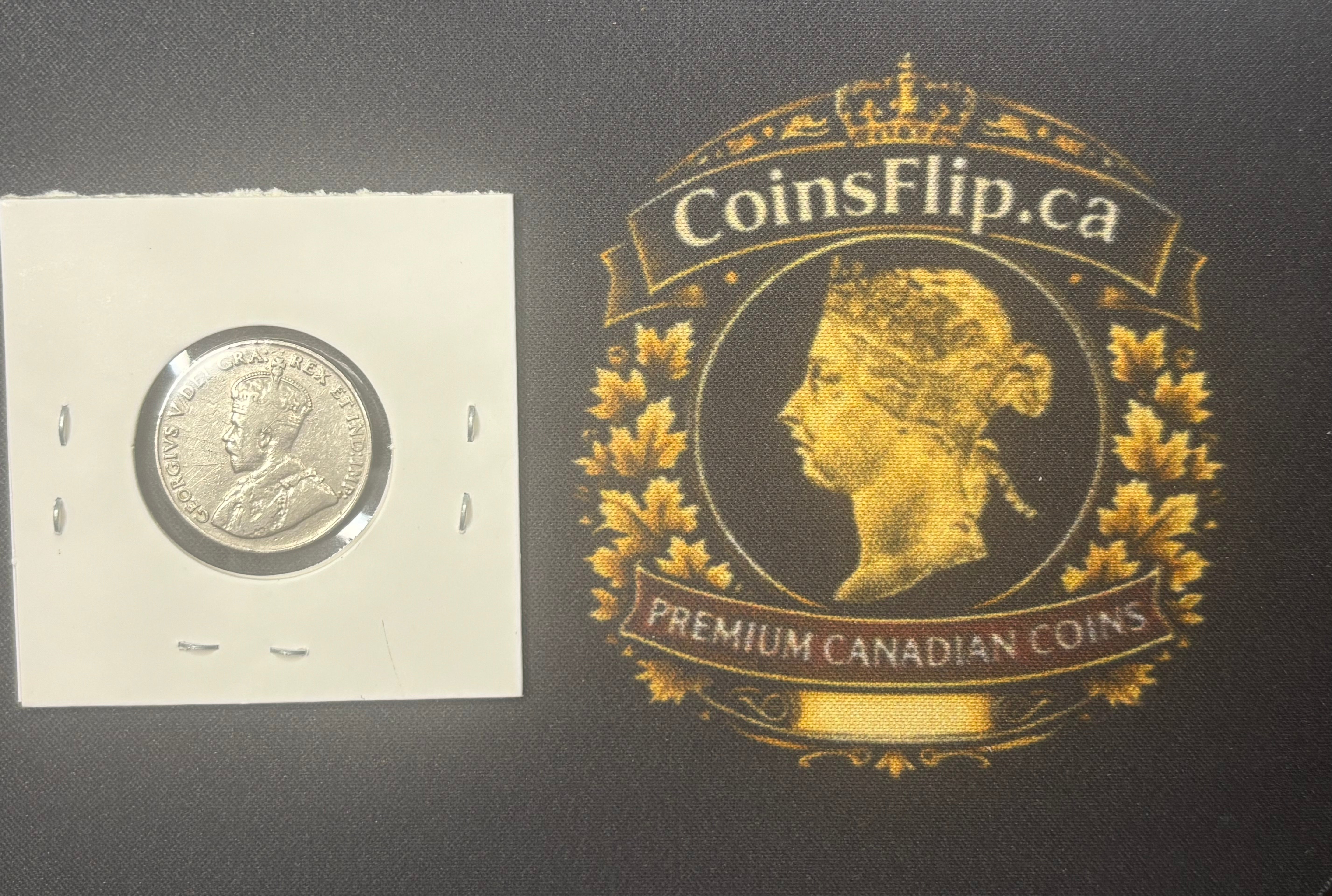 Key date Canadian Nickel Coin - 5 cents - 1925 Raw F15