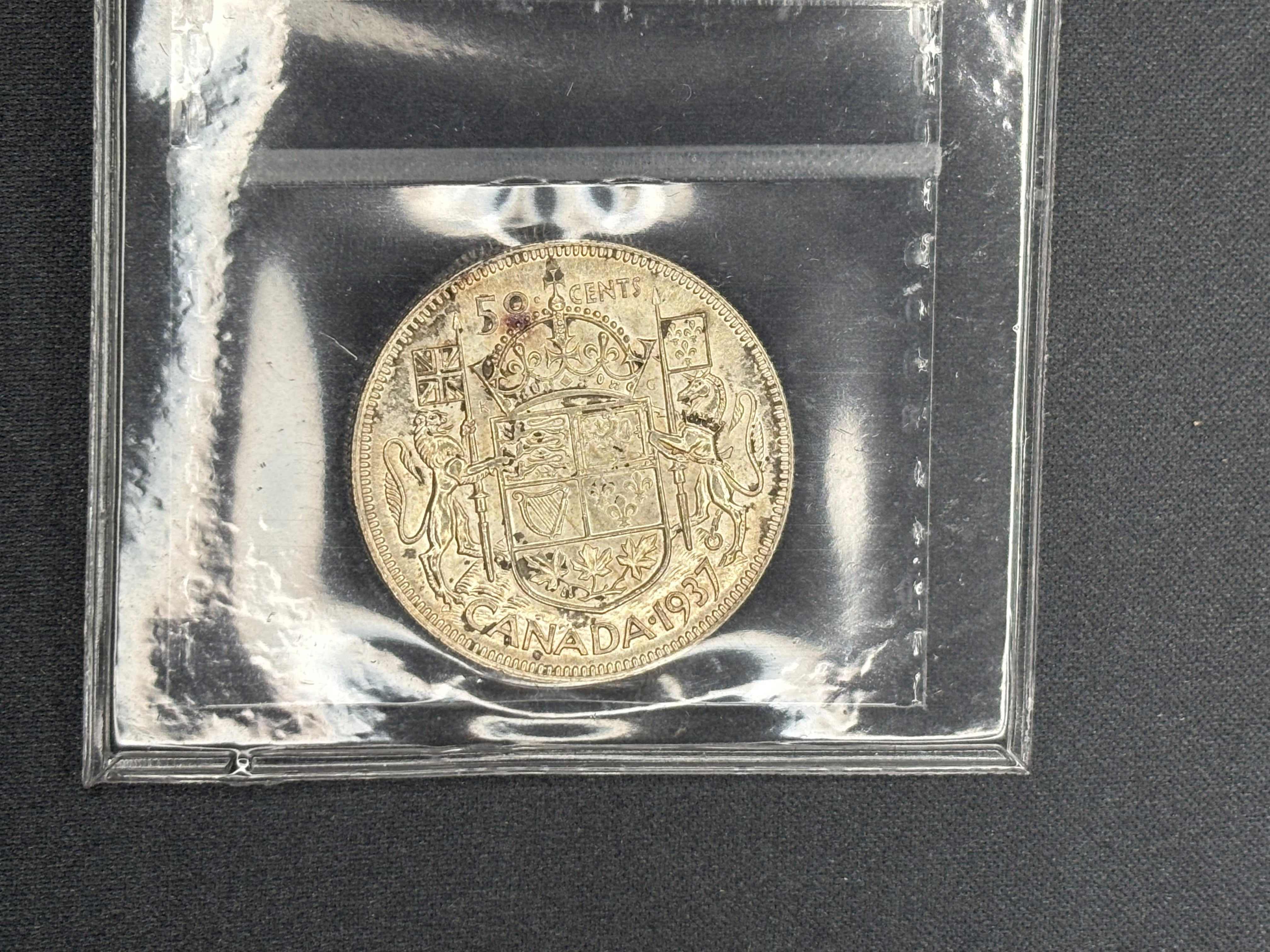 Canadian Coin - 50 cents - 1937 - MS64 ICCS