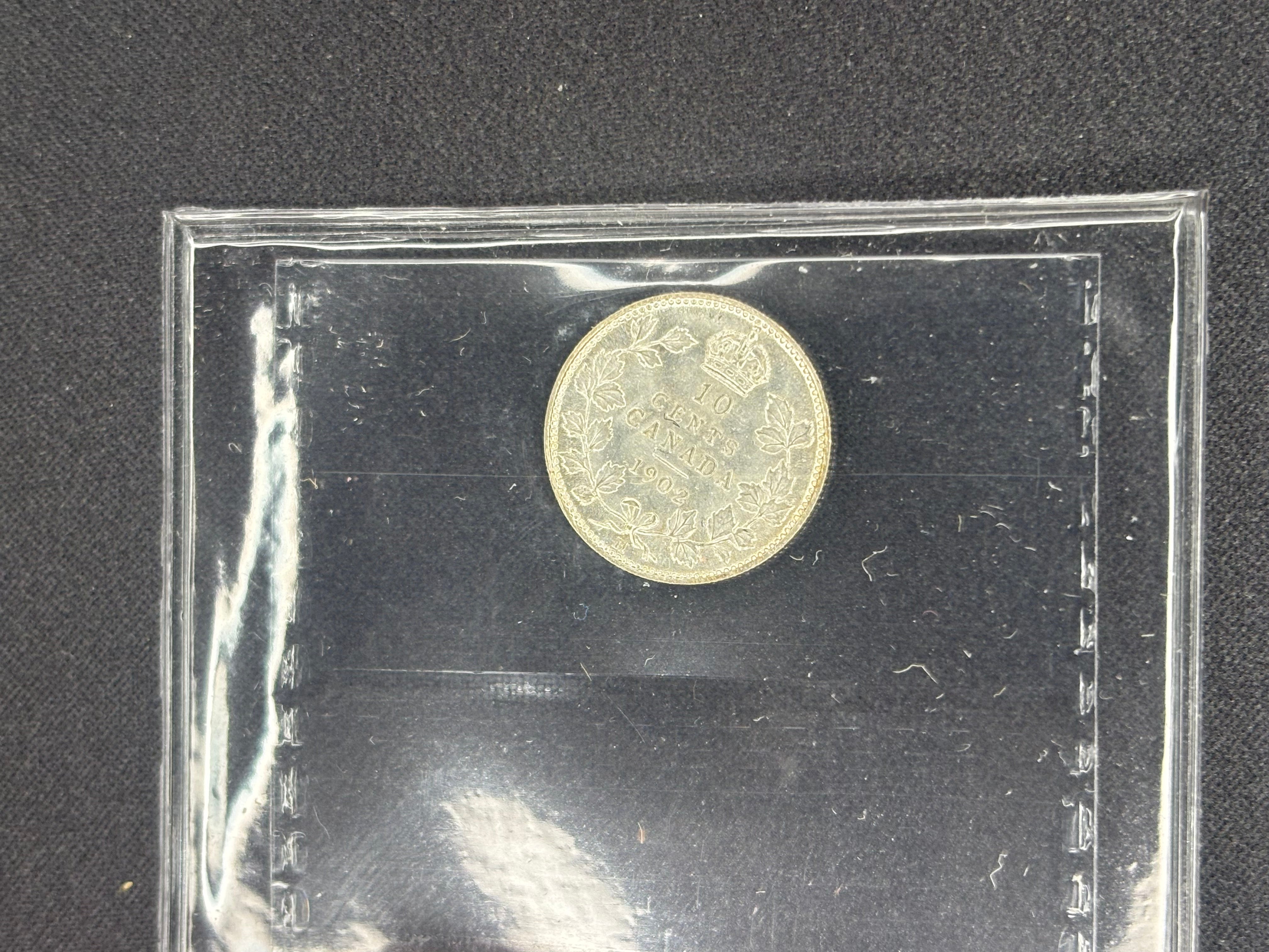 Canadian Silver Coin - 10 cents - 1902H - MS64 ICCS