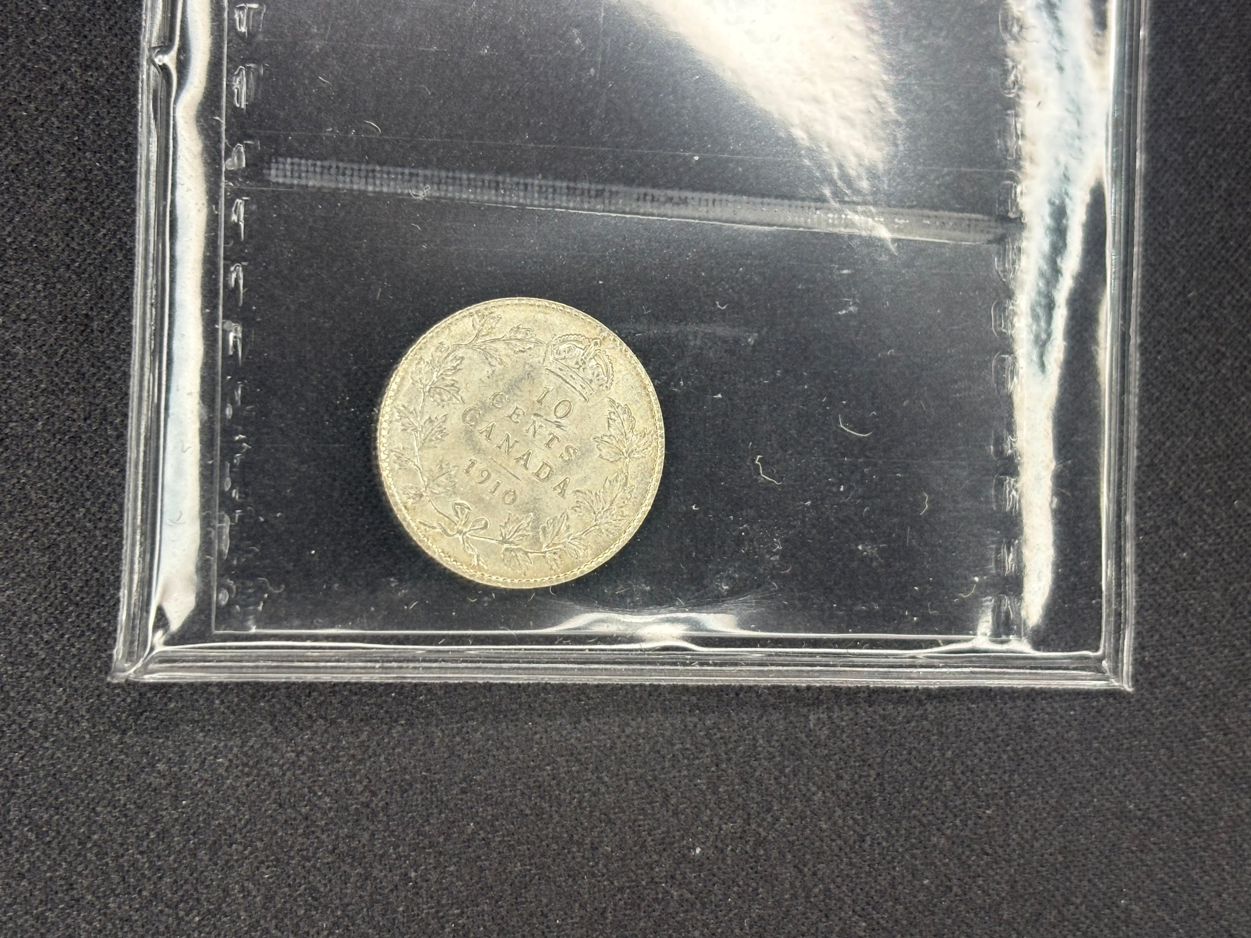 Canadian Silver Coin - 10 cents - 1910 - MS64 ICCS