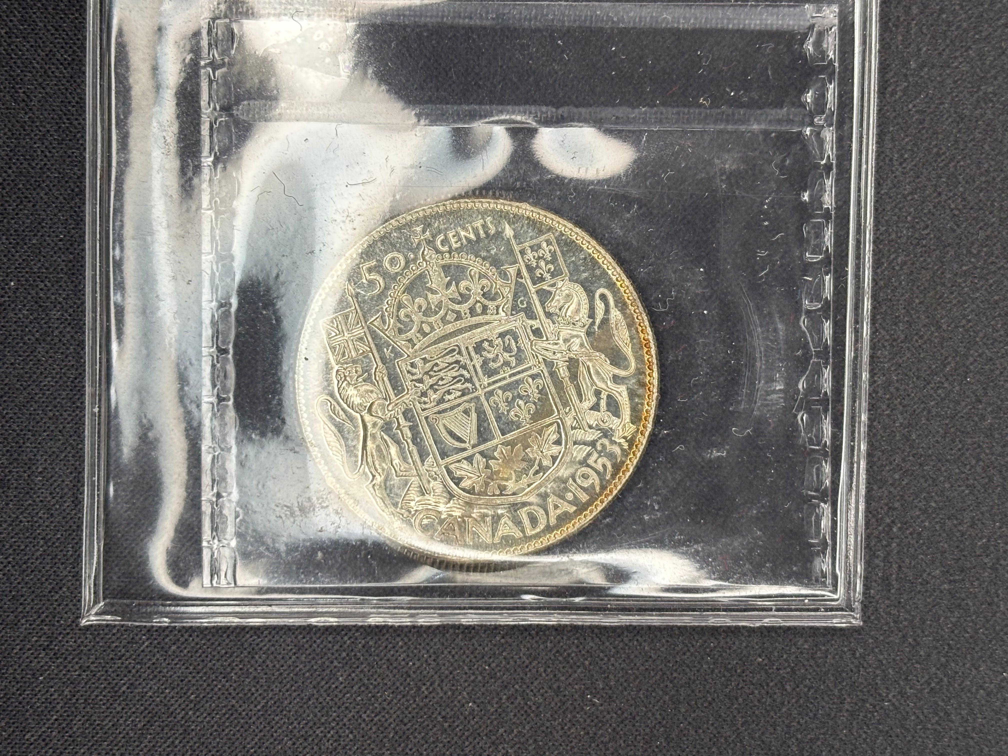 Canada Silver Coin - 50 cents - 1958 - MS64 ICCS