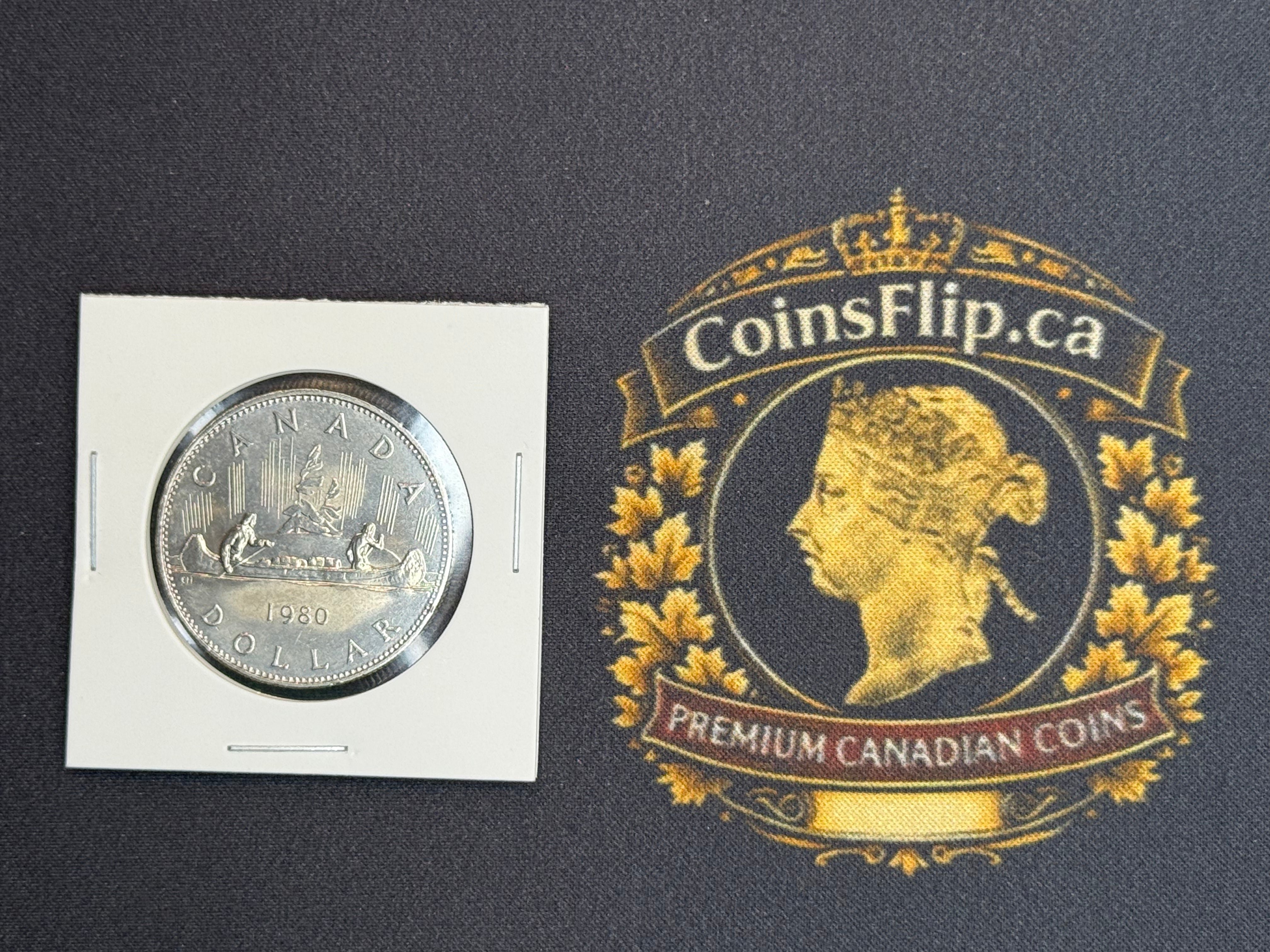 Canadian Nickel Dollar - 1980 MS64