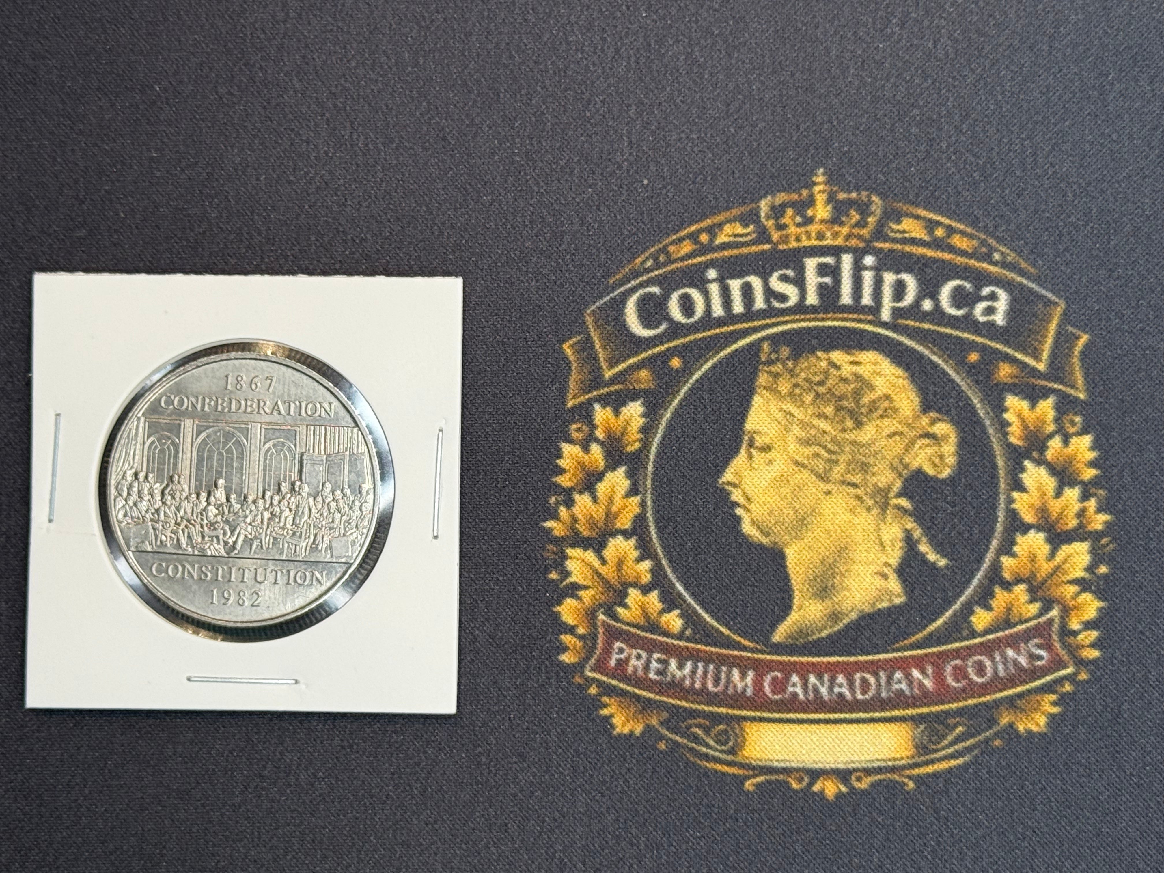 Canadian Nickel Dollar - 1982 Constitution MS62