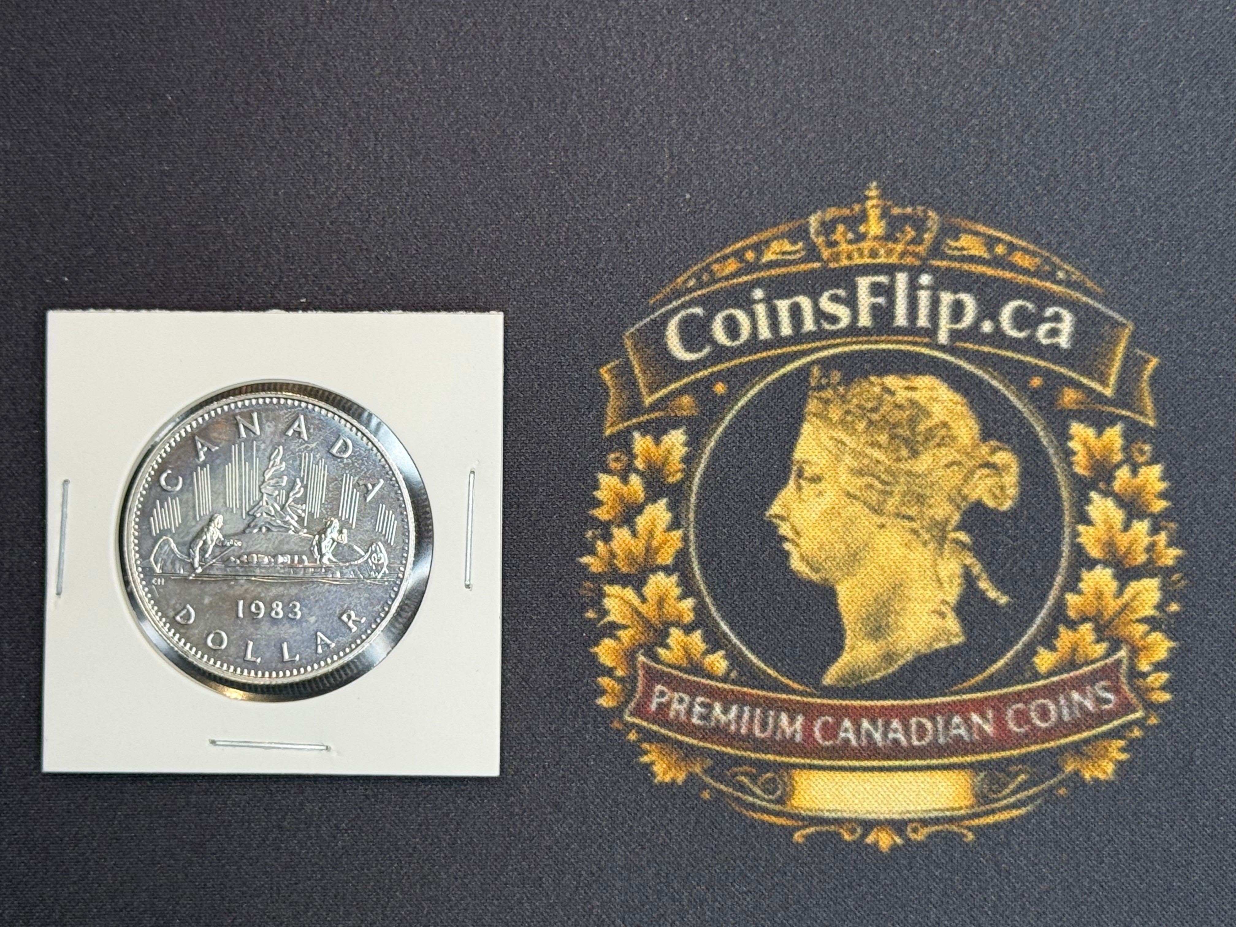 Canadian Nickel Dollar - 1983 PL65