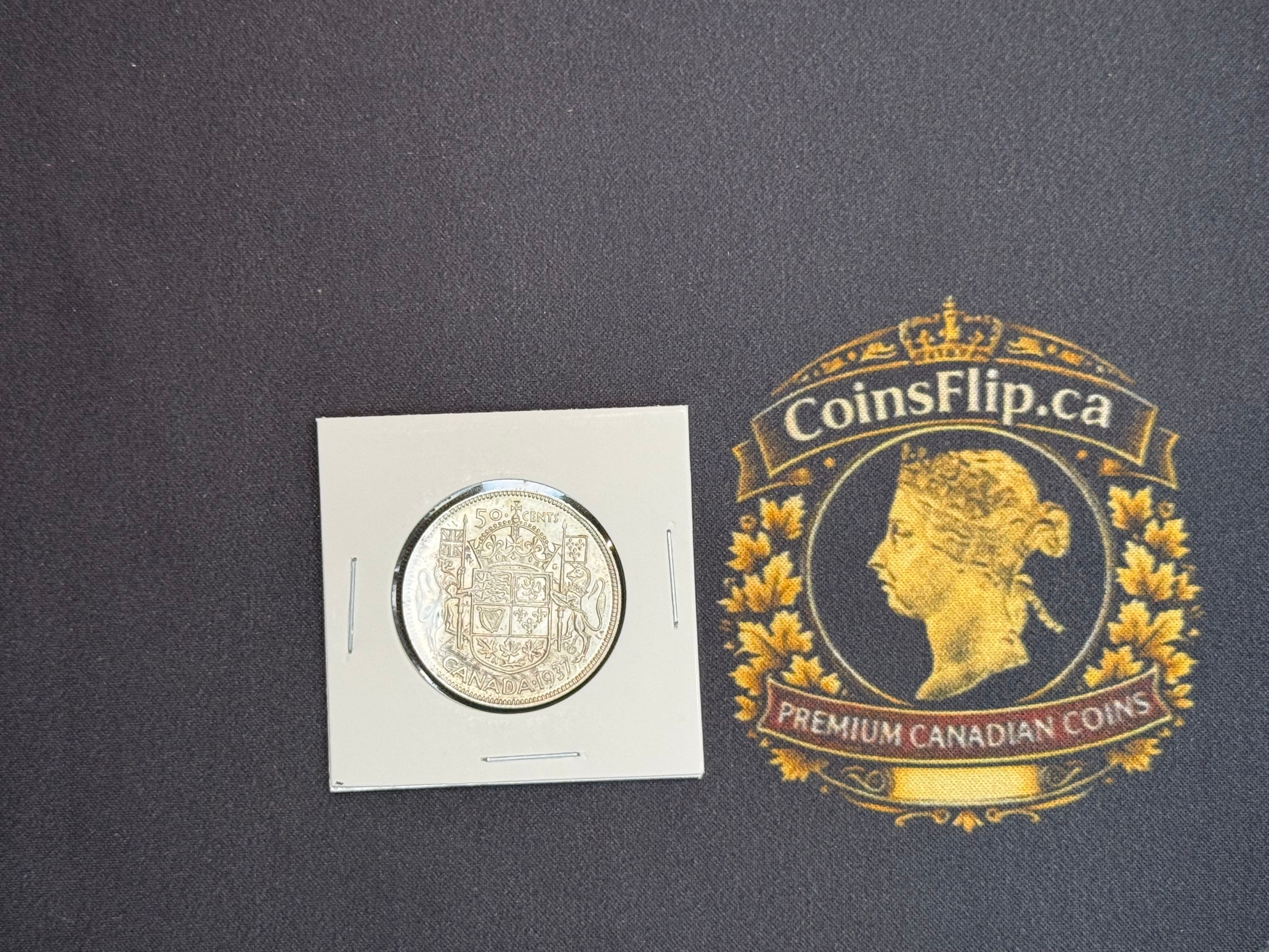 Canada Silver Coin - 50 cents - 1937