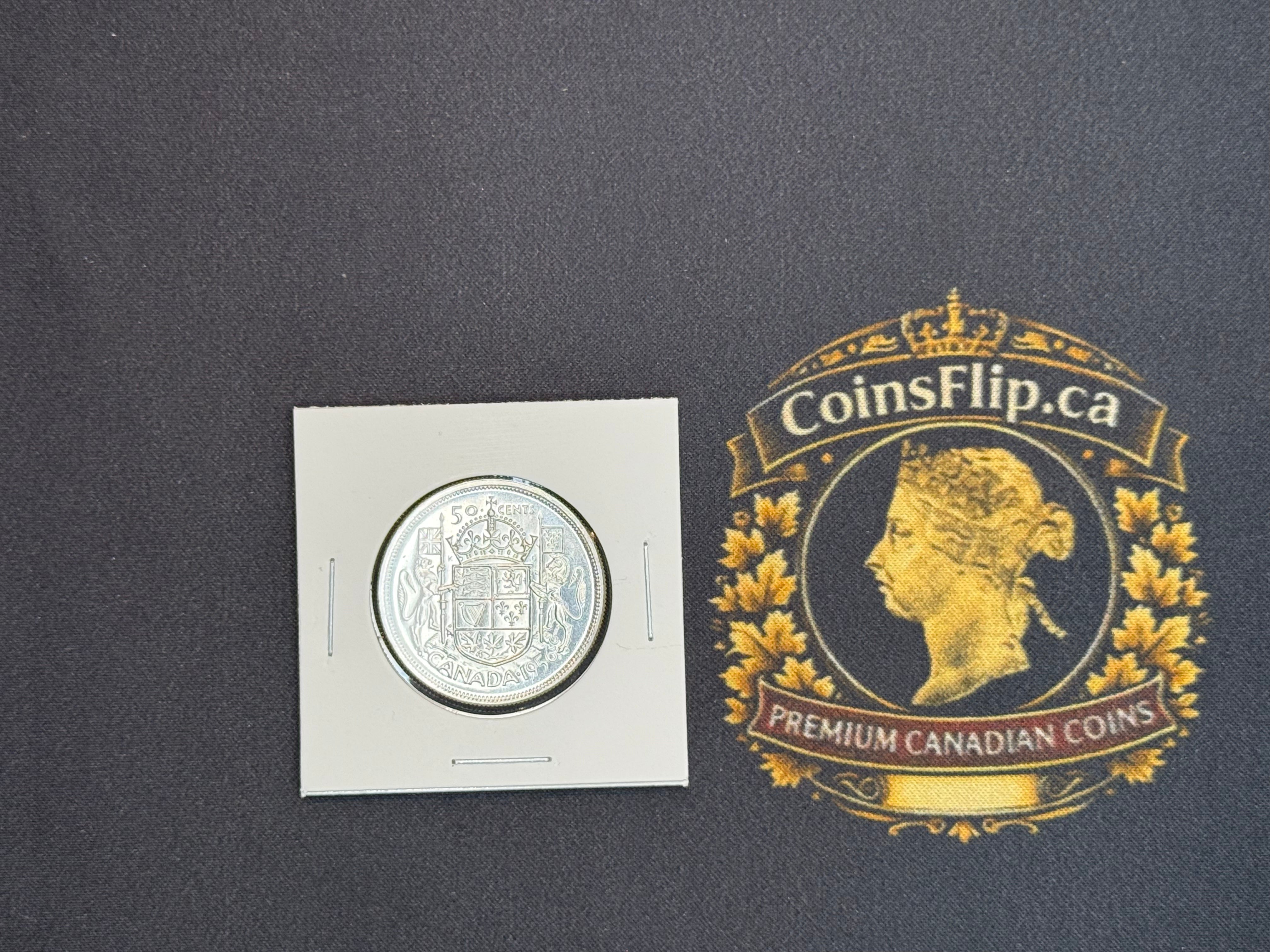 Canada Silver Coin - 50 cents - 1956 MS64