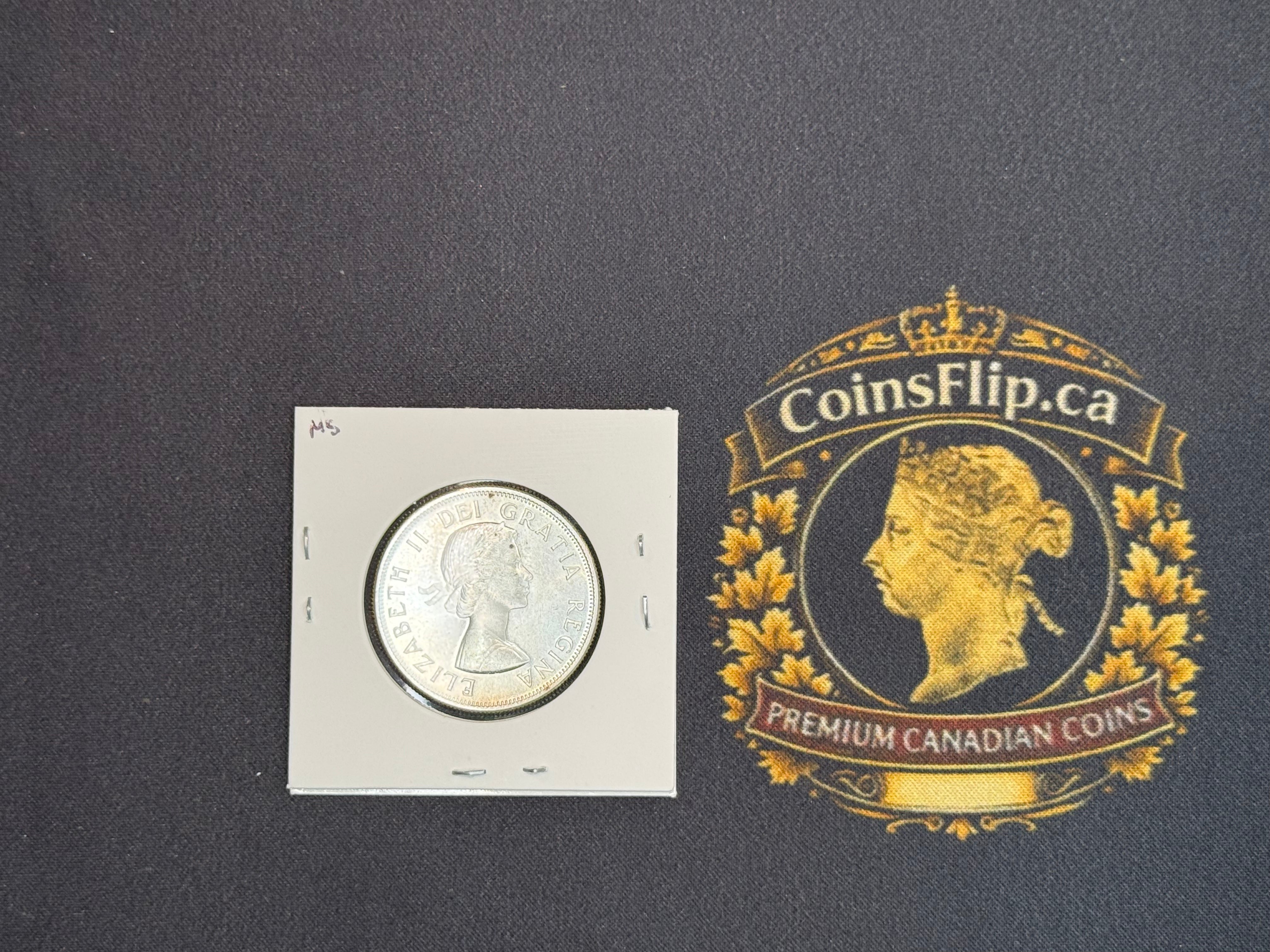 Canada Silver Coin - 50 cents - 1958 MS