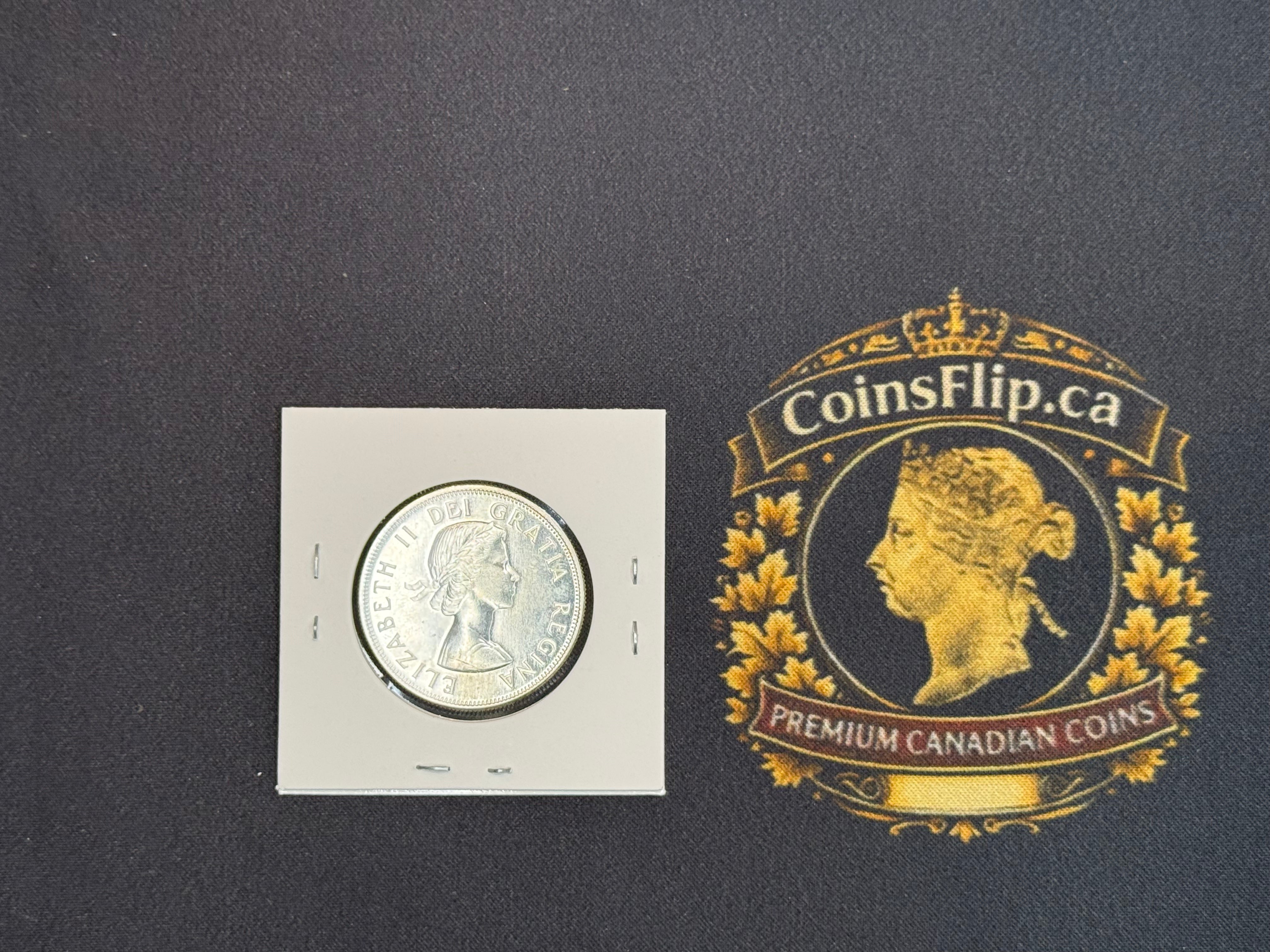 Canada Silver Coin - 50 cents - 1958 PL