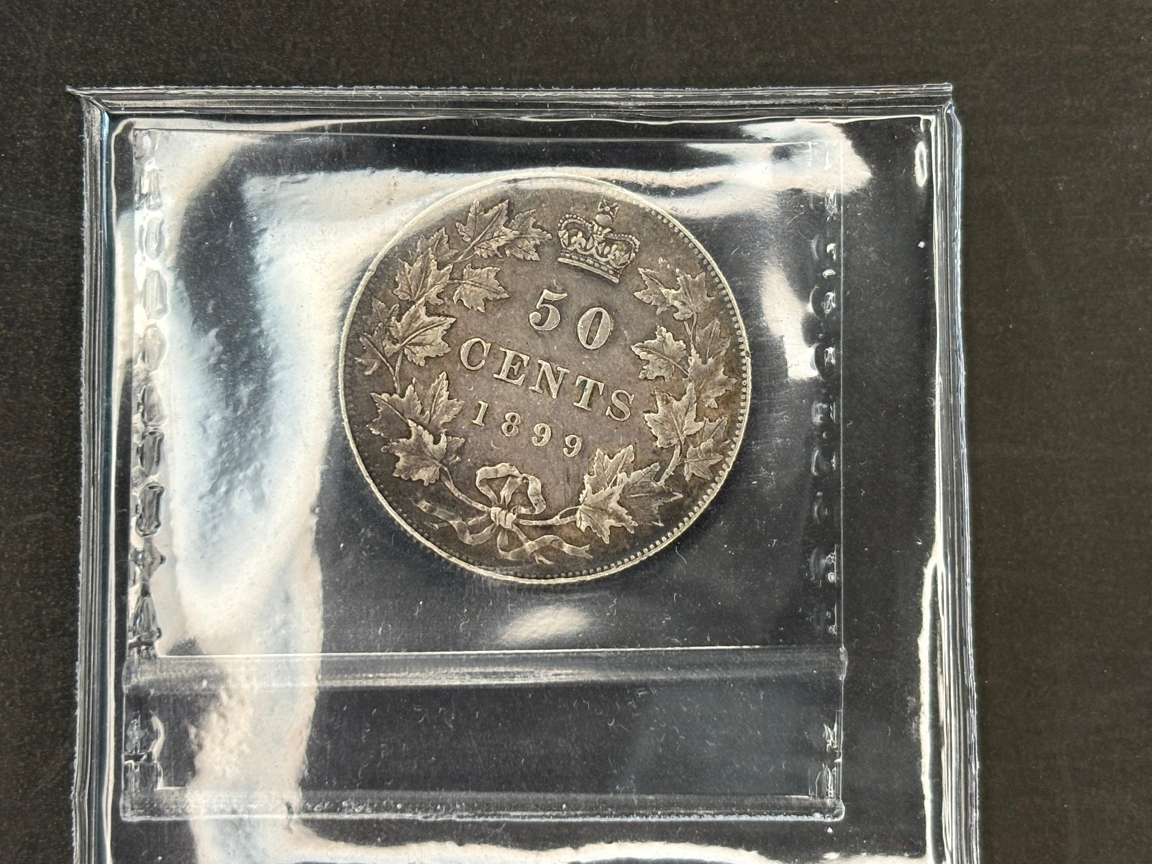 Pièce d'argent du Canada - 50 cents - 1899 / ICCS EF45