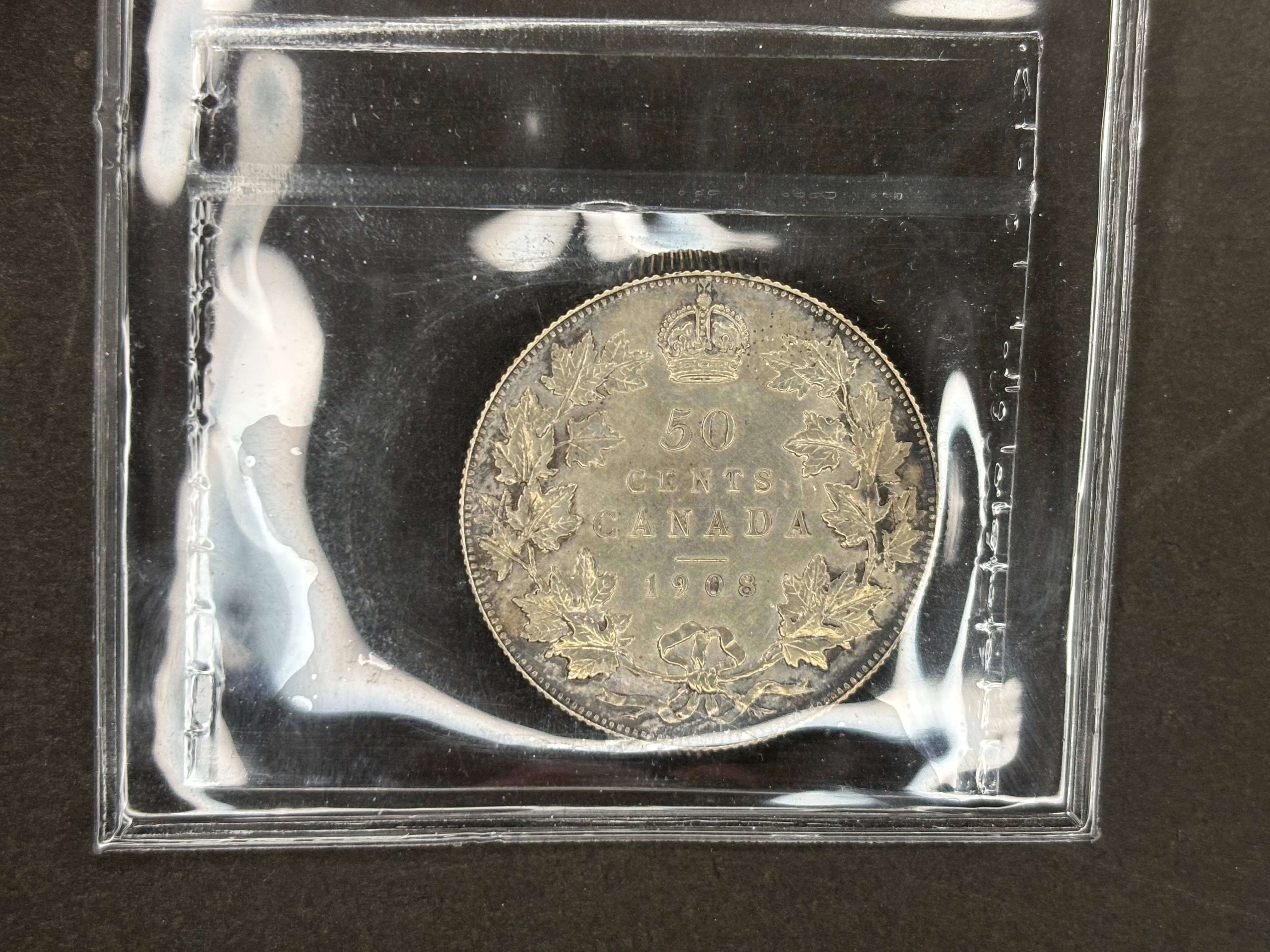 Pièce d'argent du Canada - 50 cents - 1908 / ICCS SP63