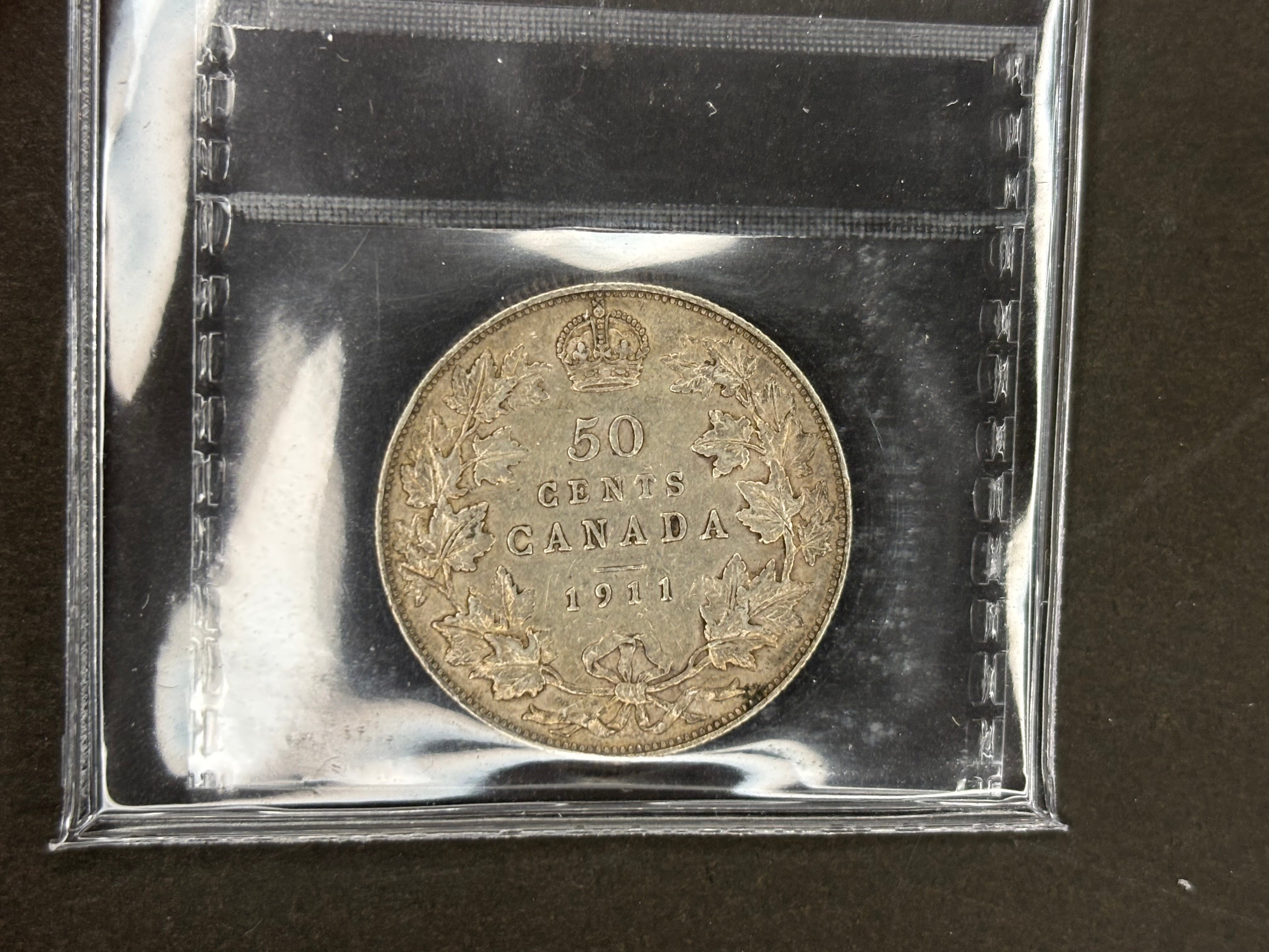 Pièce de monnaie en argent du Canada - 50 cents - 1911 / ICCS VF30