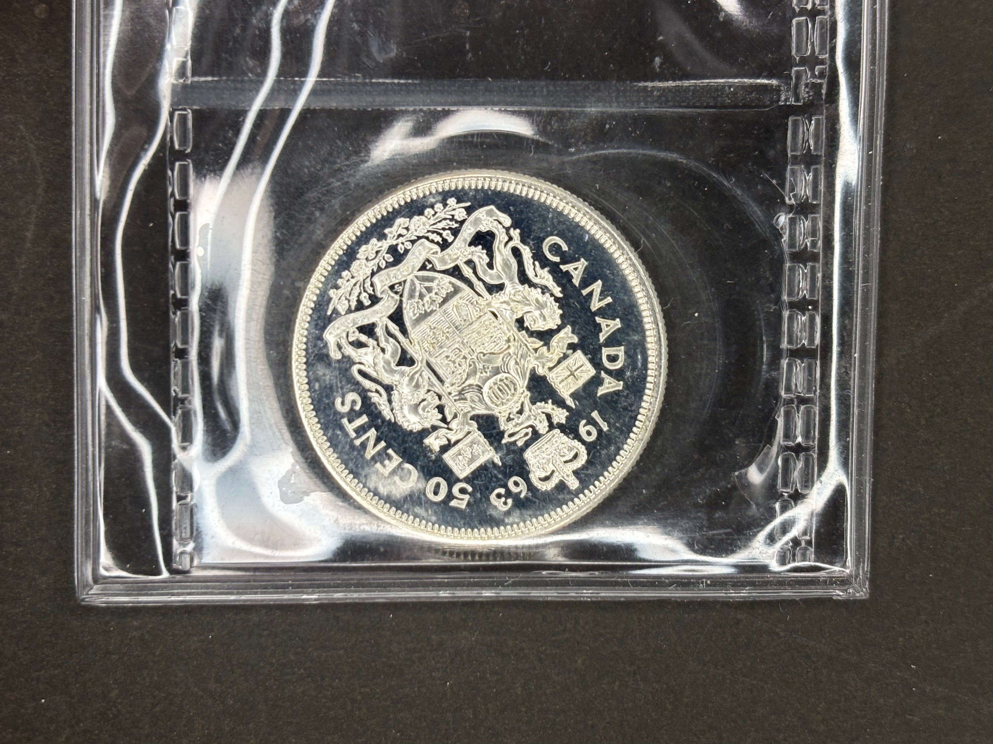 Canada Silver Coin - 50 cents - 1963 Heavy cameo / ICCS PL65