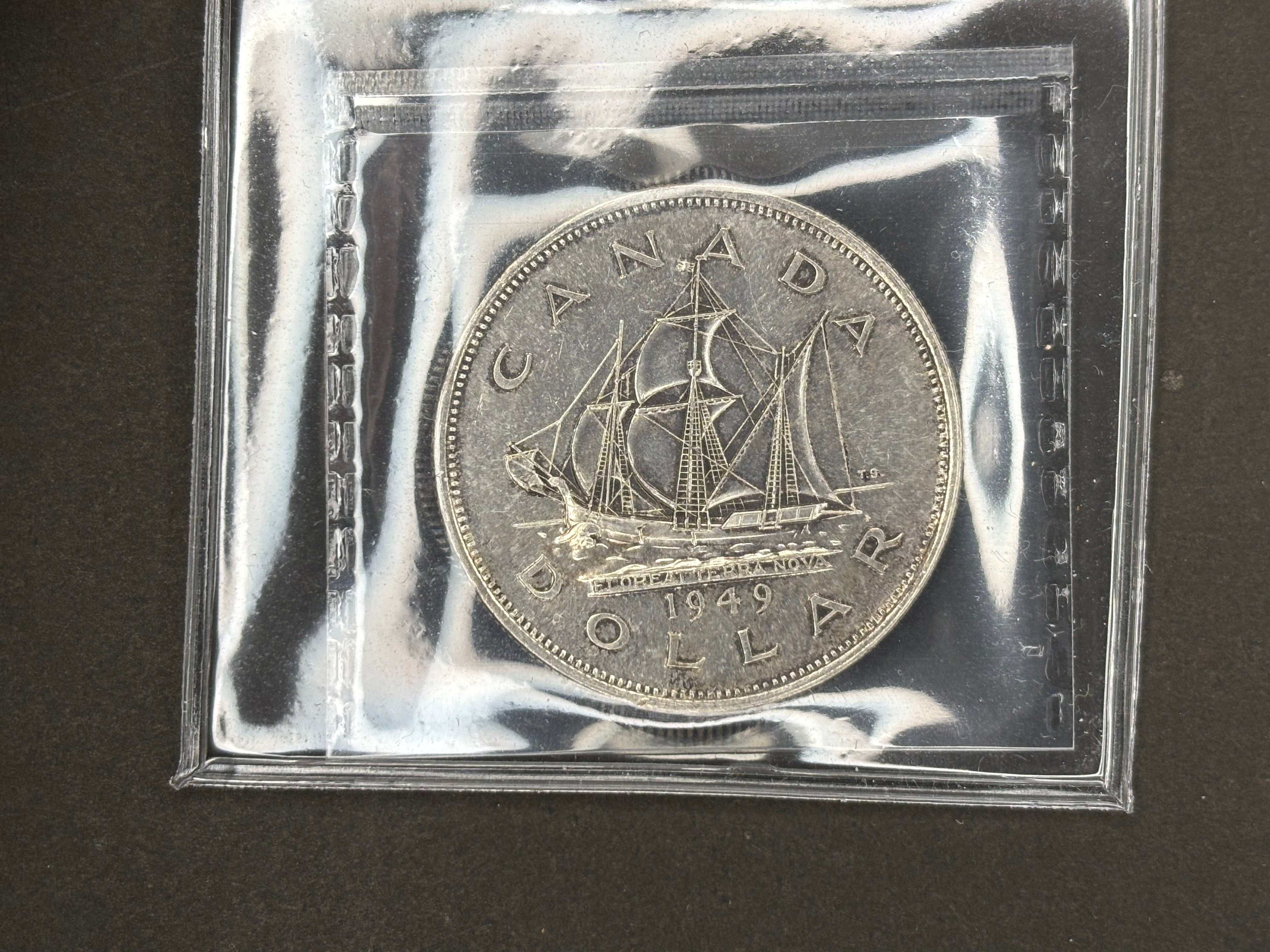 Canada Silver Coin - Dollar - 1949 ICCS MS64