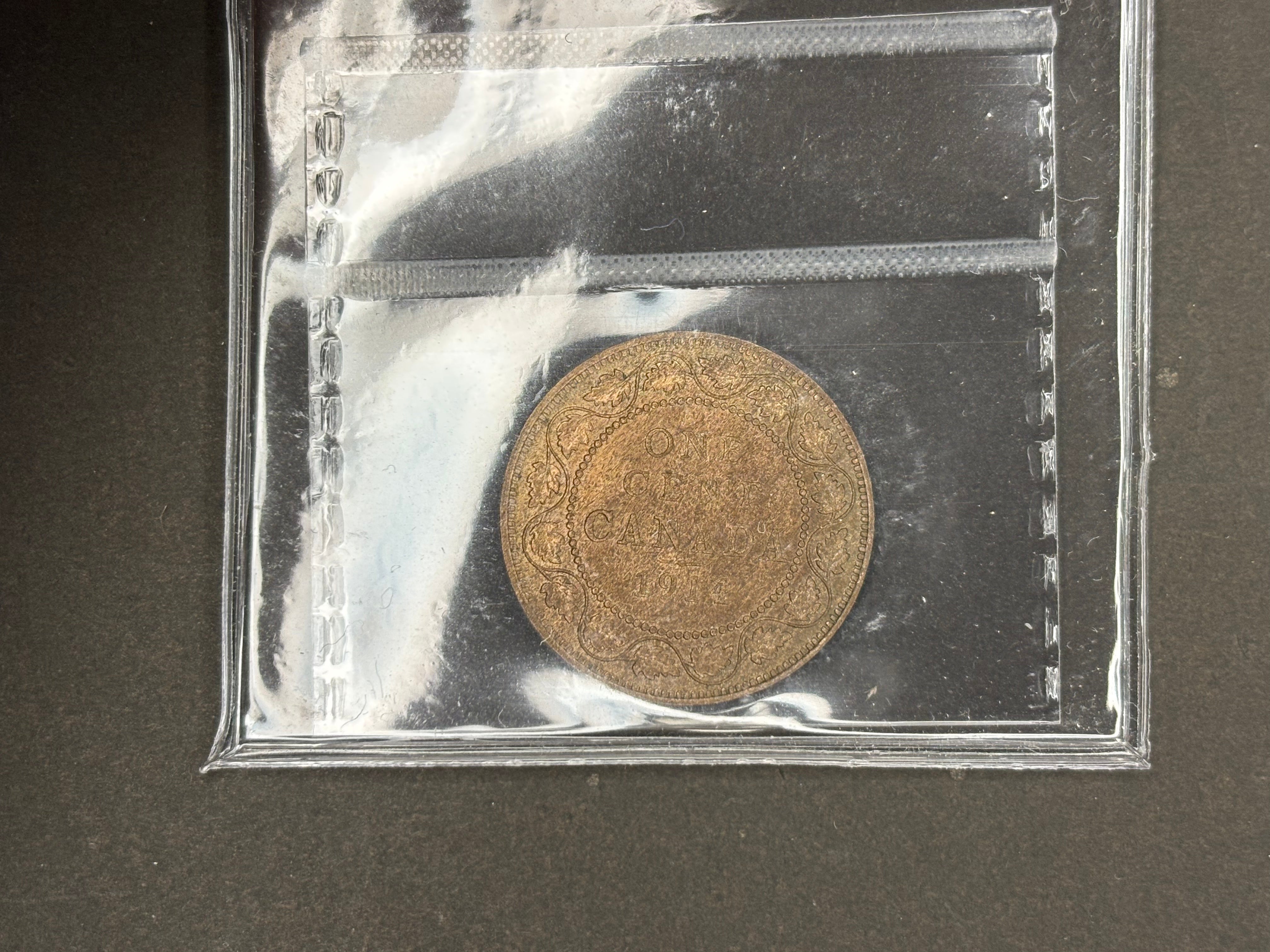 Canadian Coin - Penny - 1914 Red & Brown - ICCS MS62