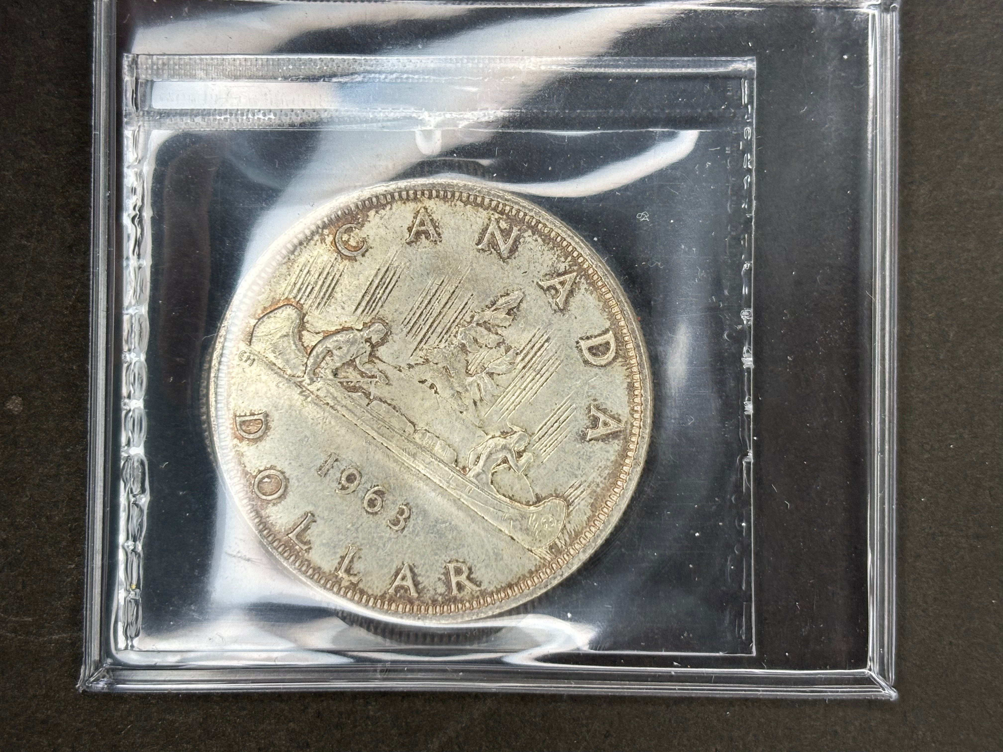 Canadian Silver Coin - Dollar - 1963 ICCS MS65