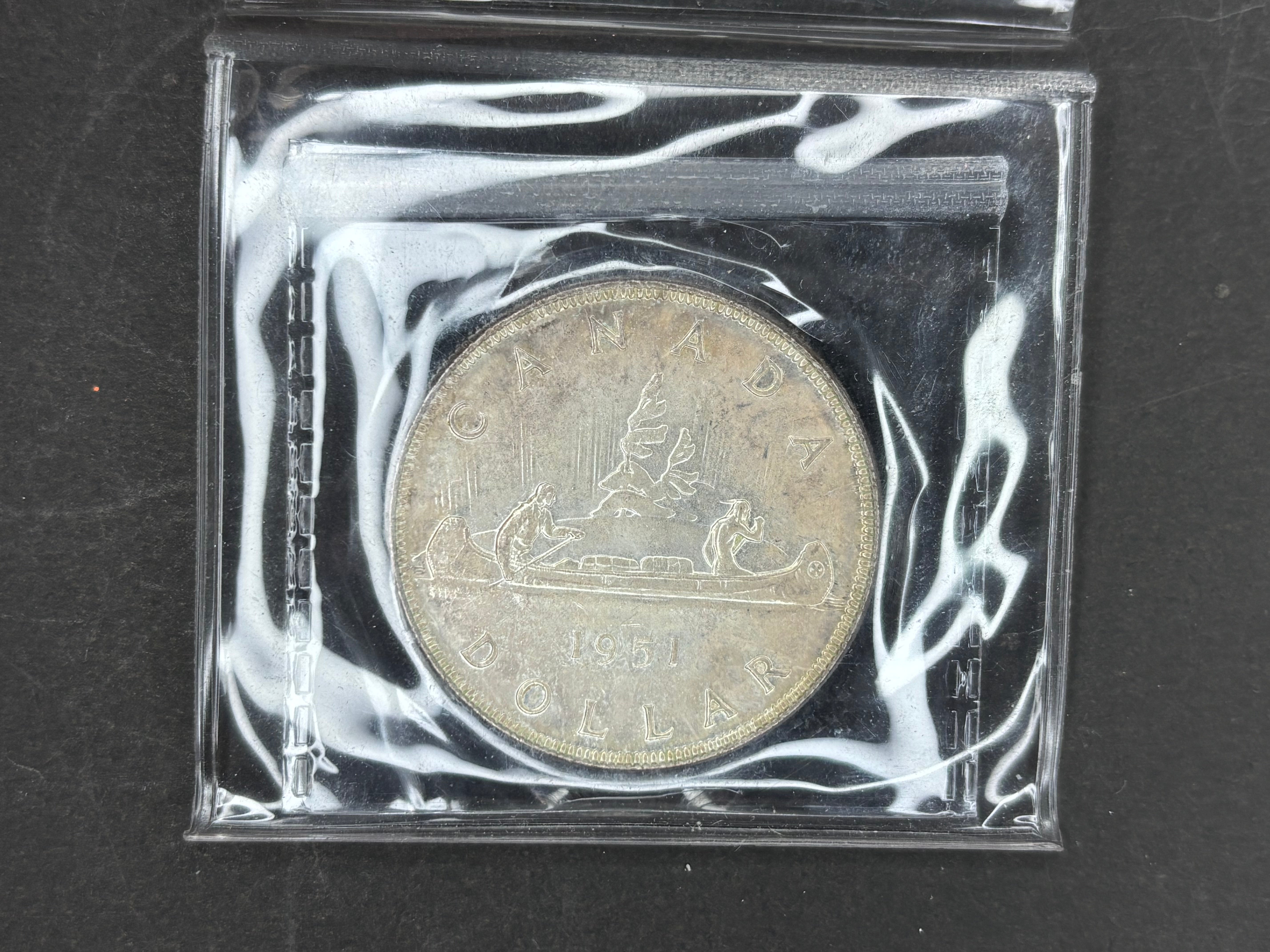 Canadian Silver Coin - Dollars - 1951 - MS65 ICCS