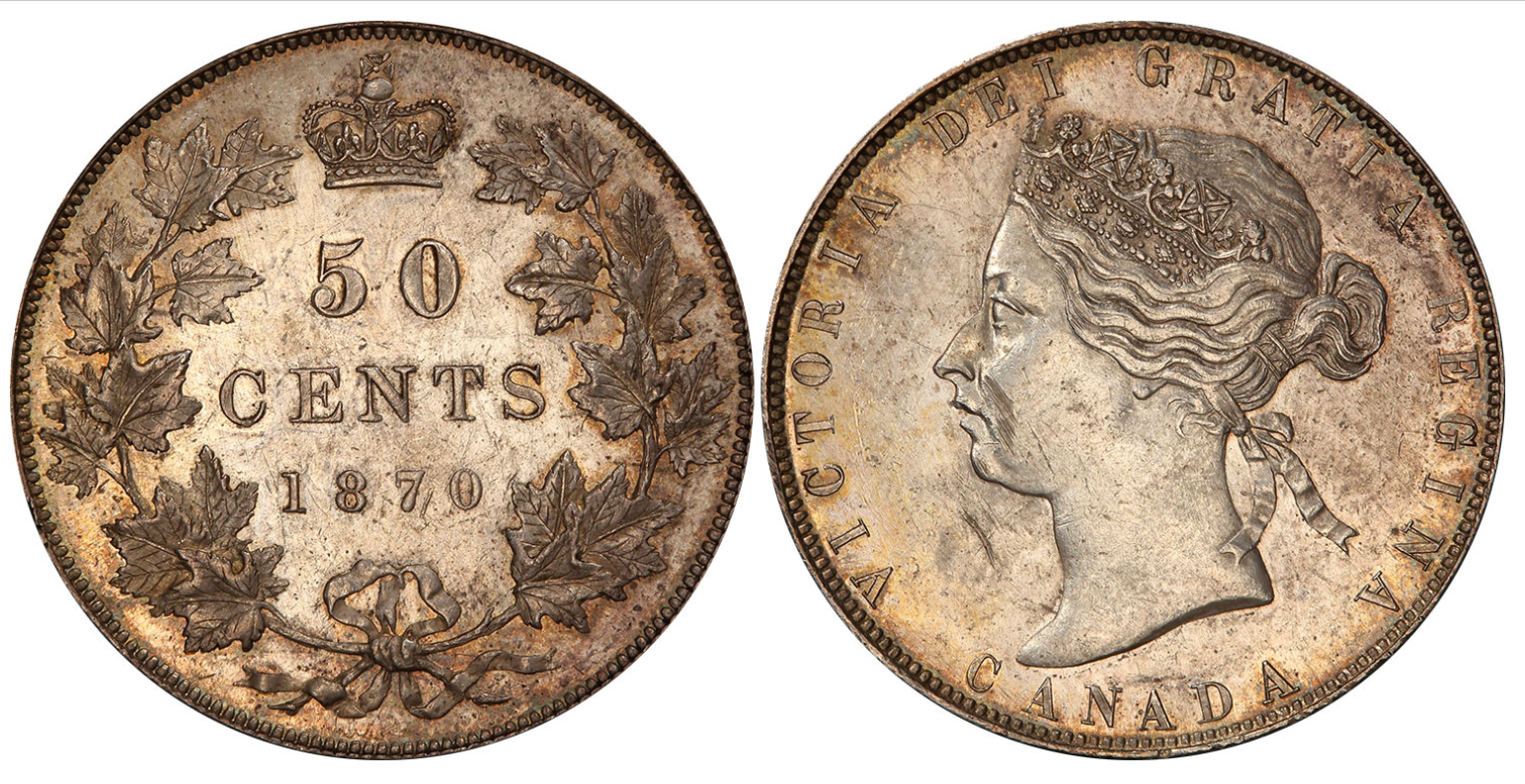 The First Canadian 50 Cents – 1870