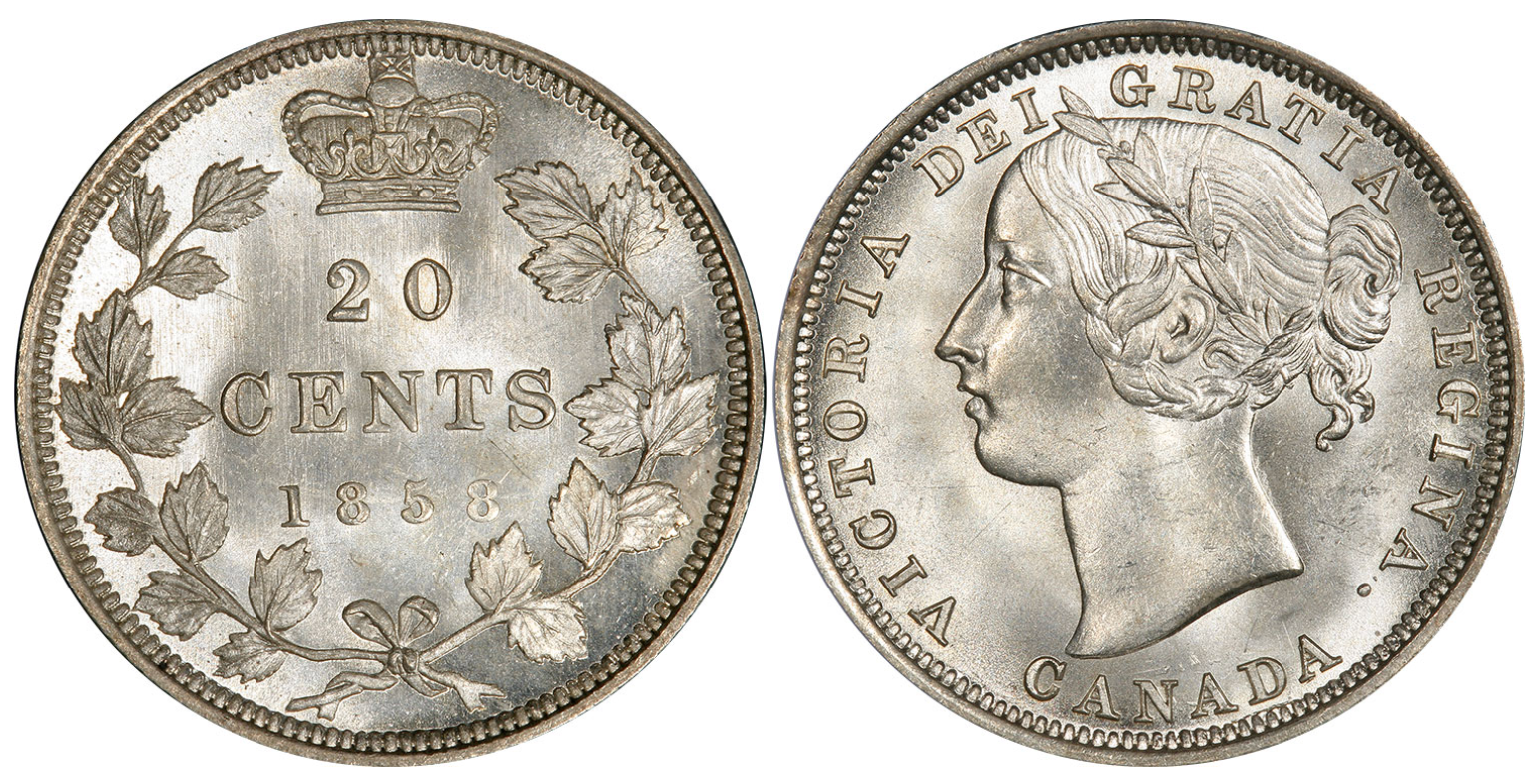 The One and Only Canadian 20 Cents – 1858