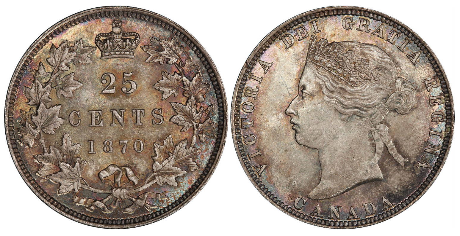 The First Canadian Quarter – 25 Cents 1870