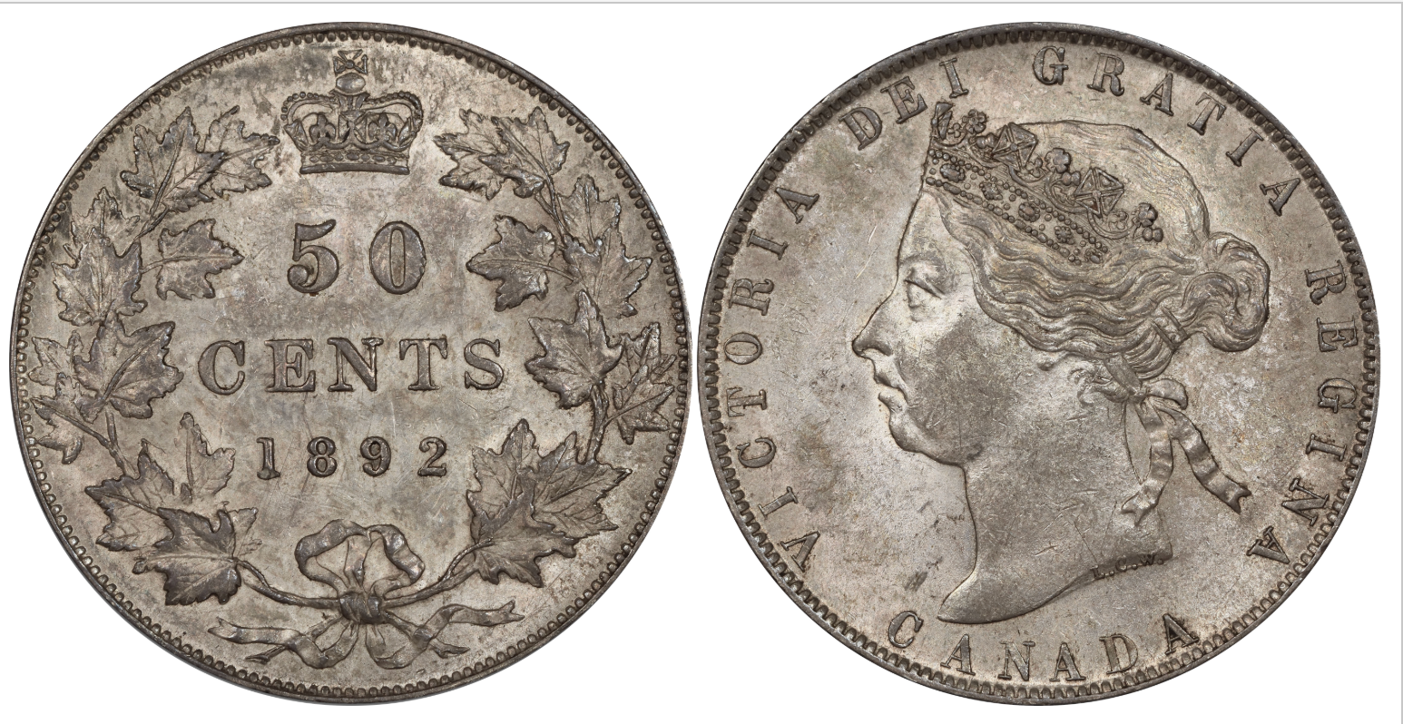 The 1892 Canadian Fifty Cents
