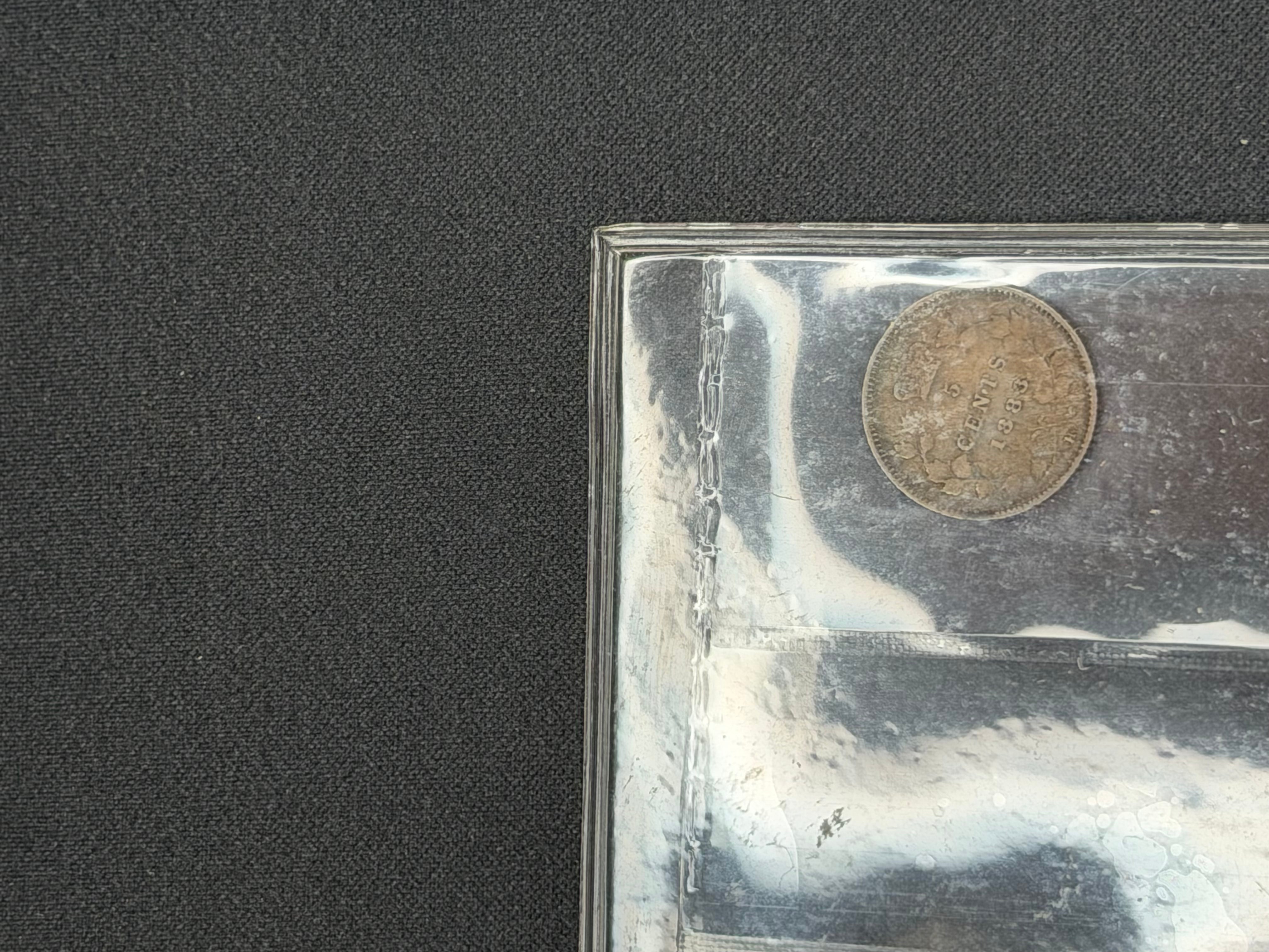 Canadian Silver Coin - 5 cents -1883H Obv4 - F12 ICCS
