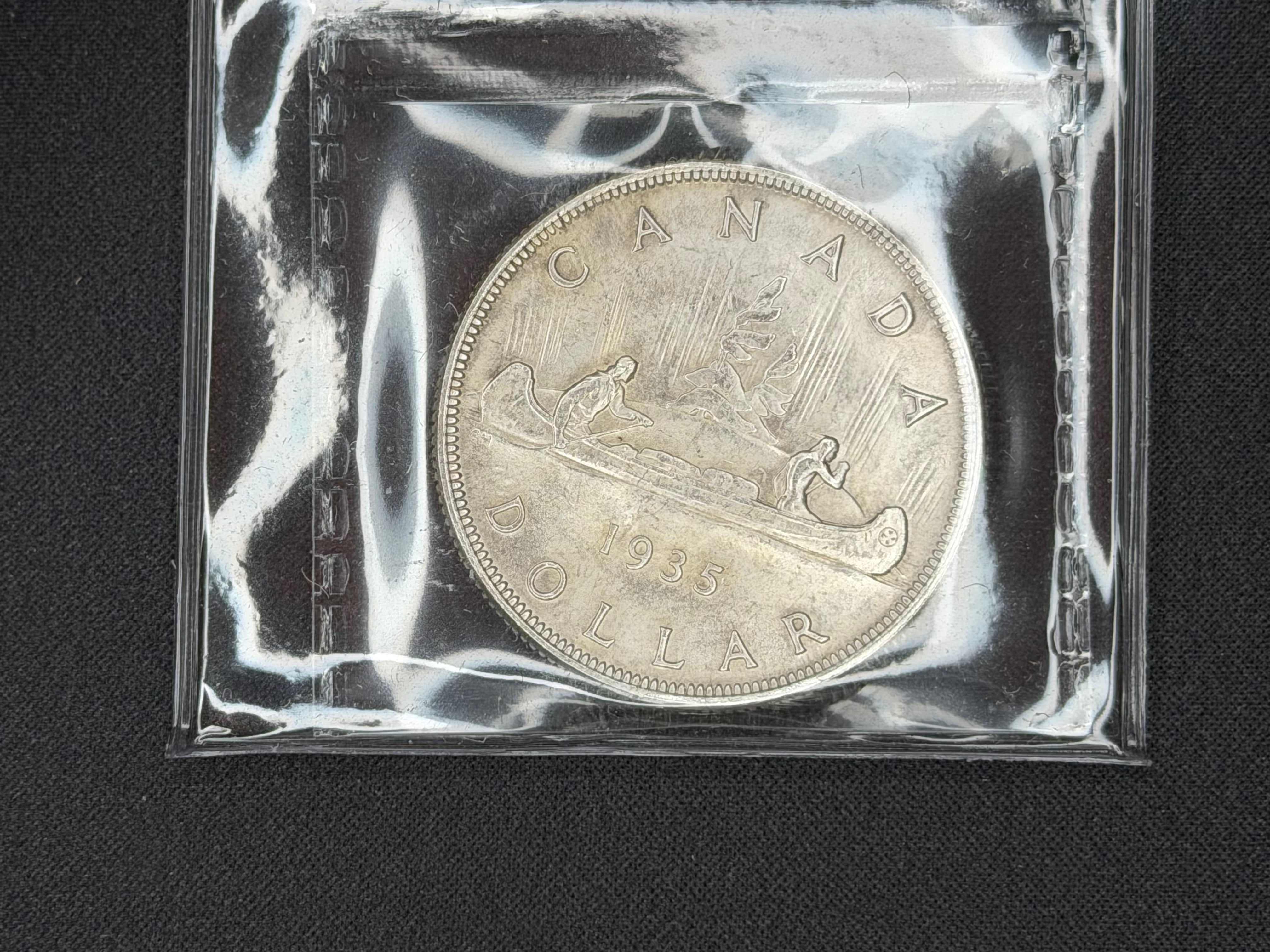 Canadian Silver Coin - Dollar - 1935 MS65 ICCS