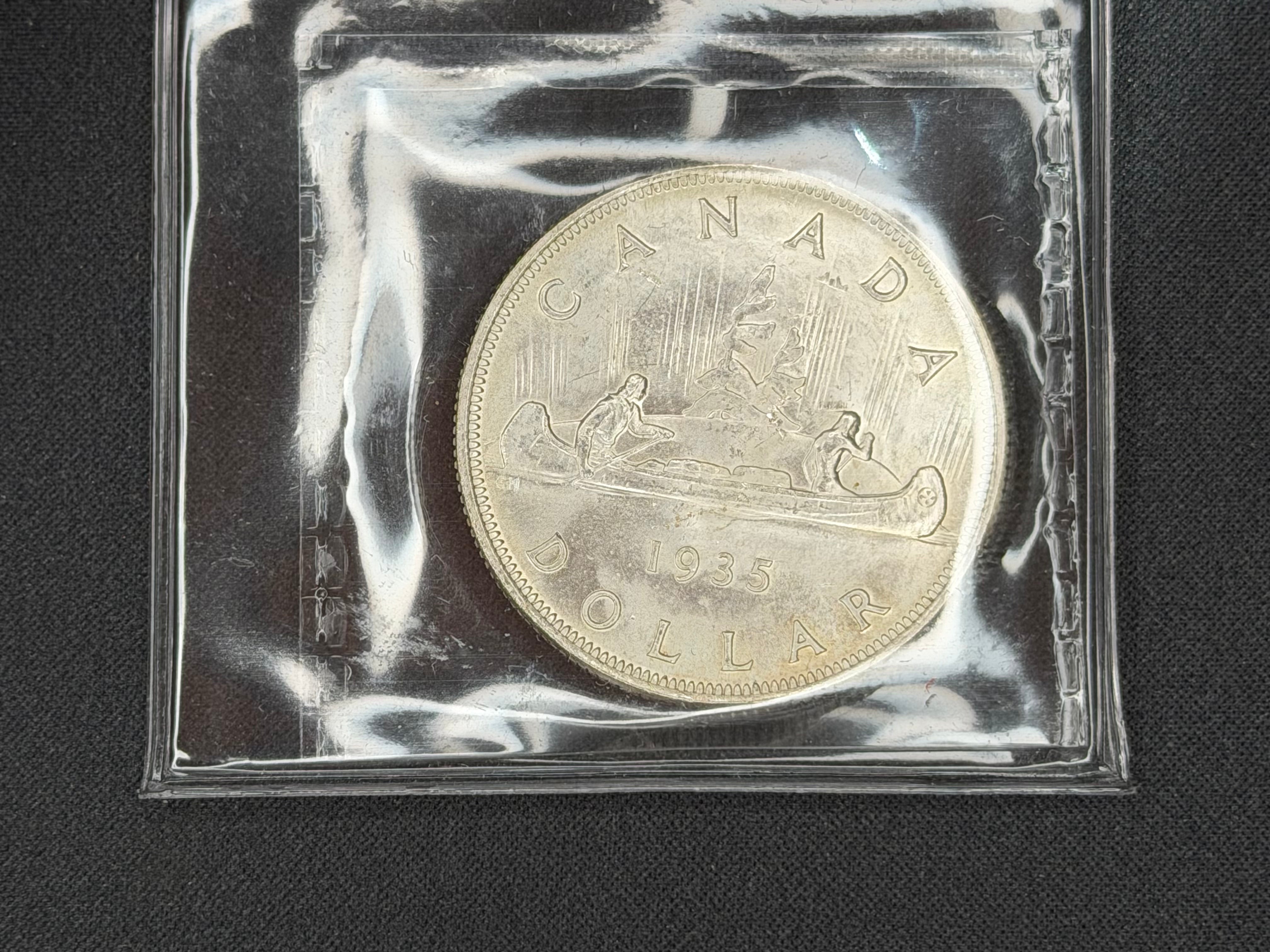 Canadian Silver Coin - Dollar - 1935 MS65 ICCS