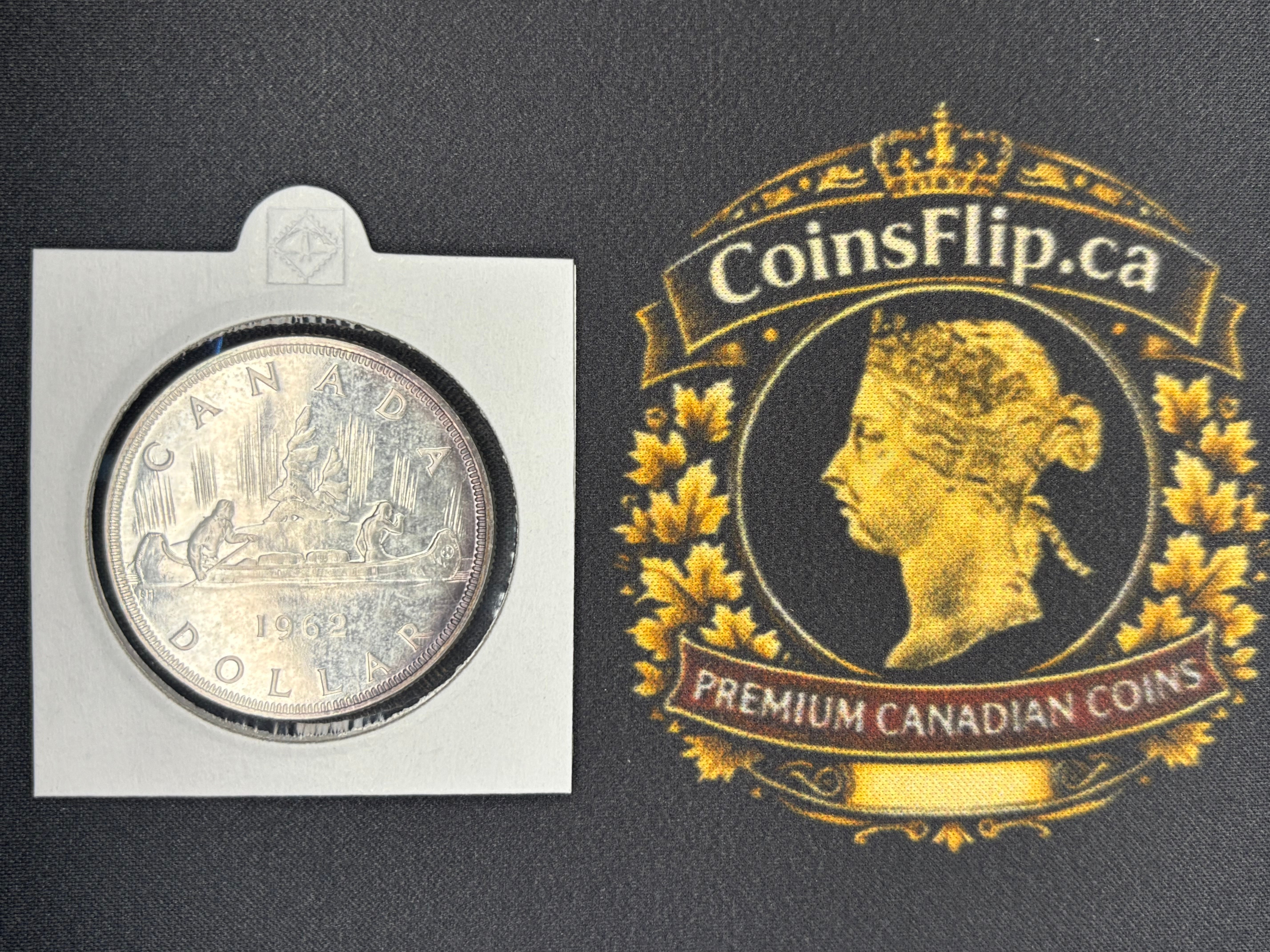 Canadian Silver Coin - Dollar - 1962 UNC